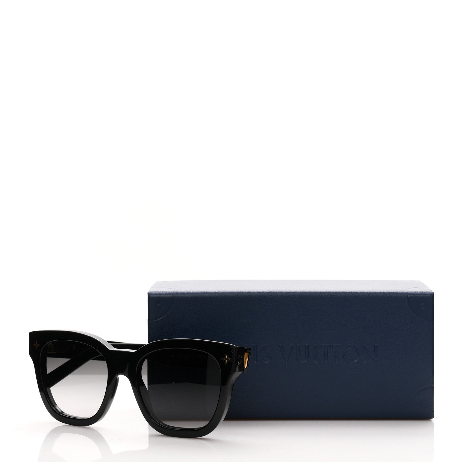 Acetate My Monogram Square Sunglasses Z1523W Black