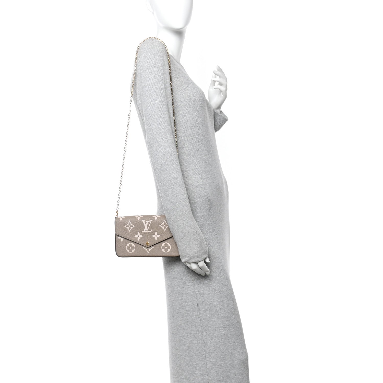 Empreinte Monogram Giant Felicie Pochette Tourterelle Creme