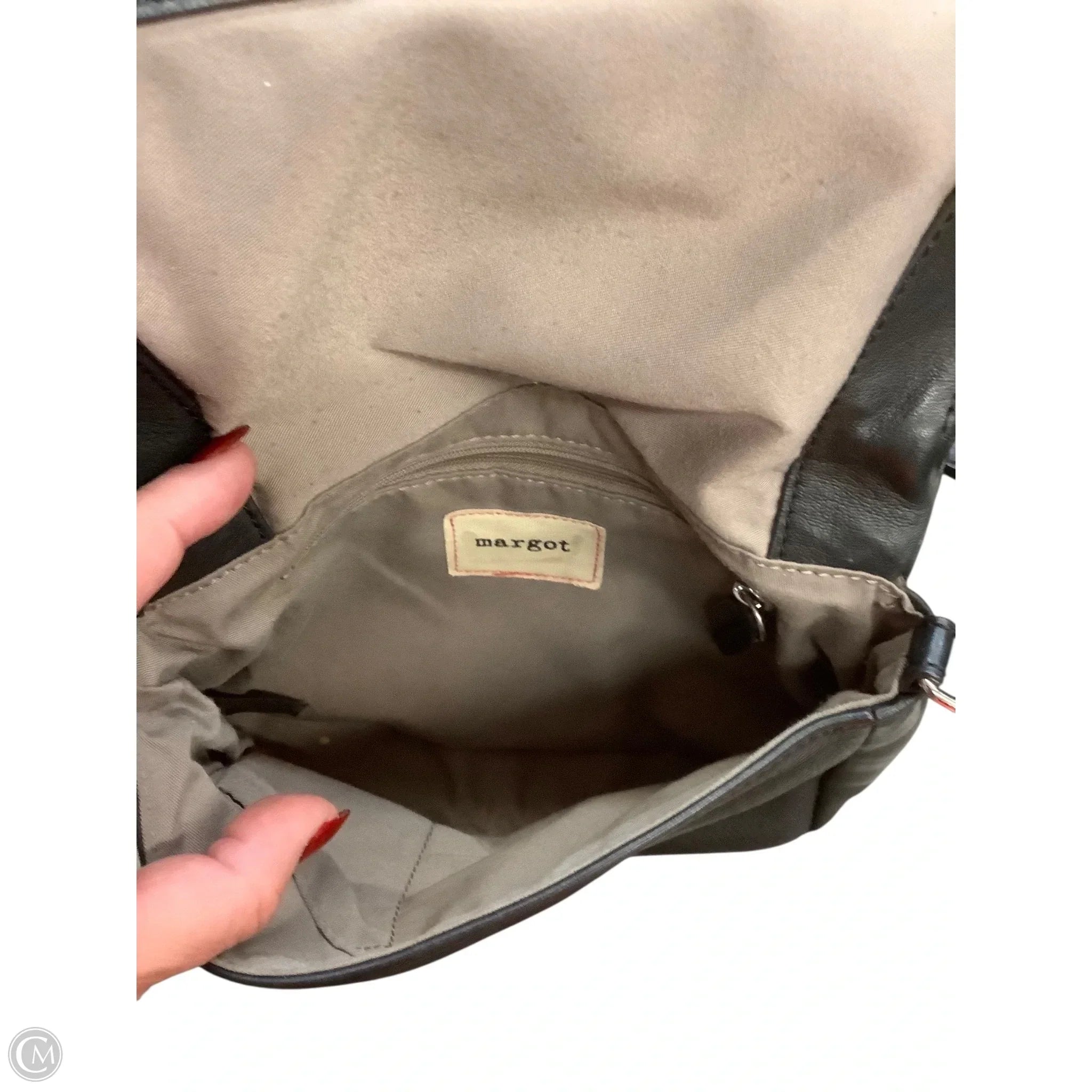 Crossbody Leather By Margot, Size: Medium