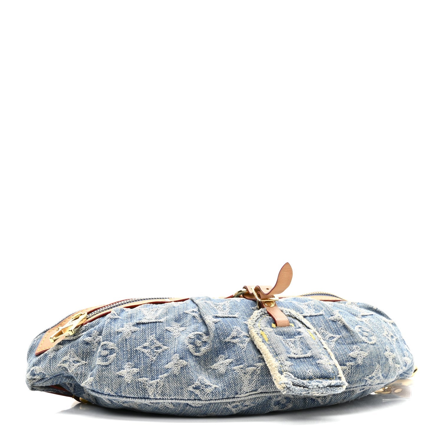 Monogram Denim High Rise Bumbag Blue