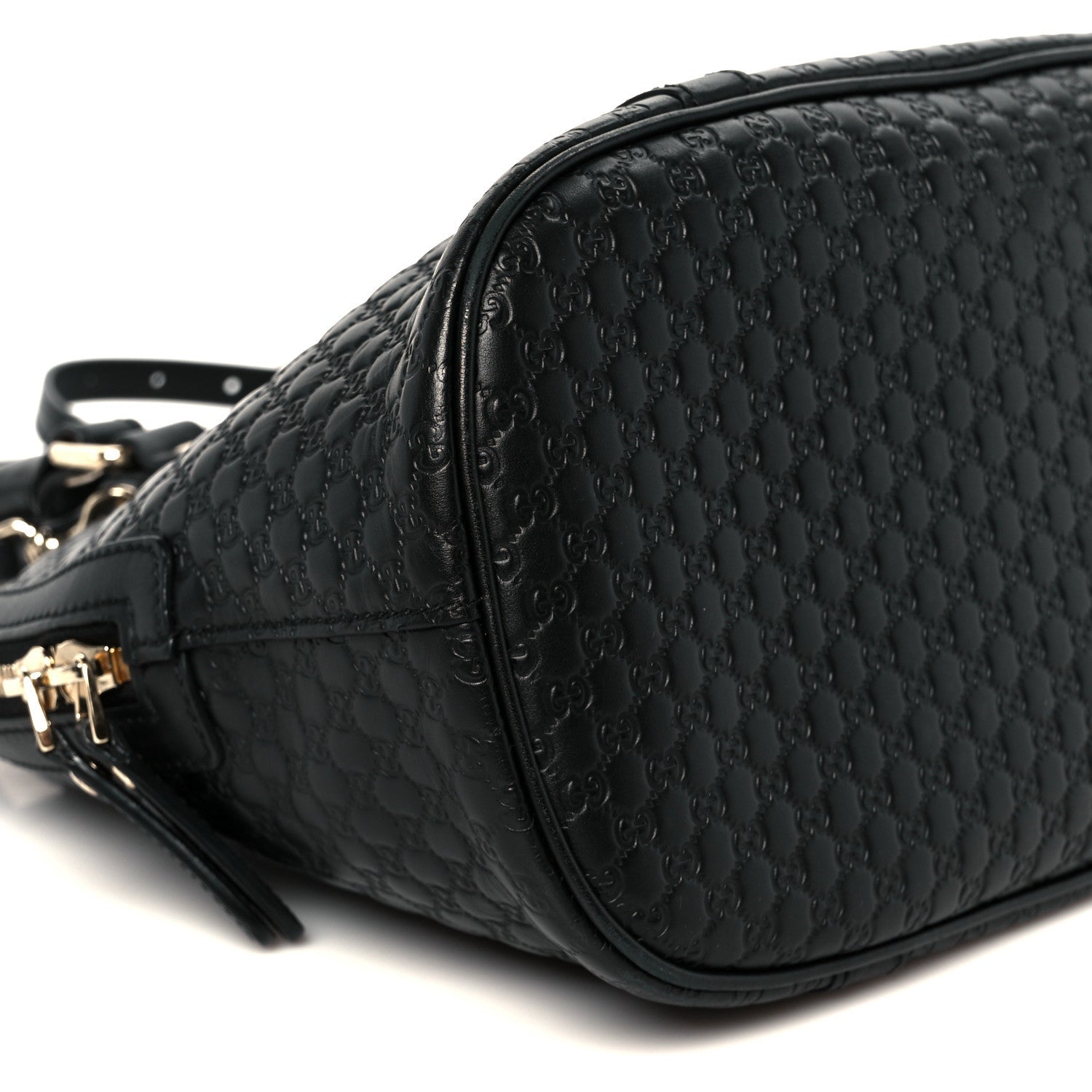 Microguccissima Medium Dome Bag Black