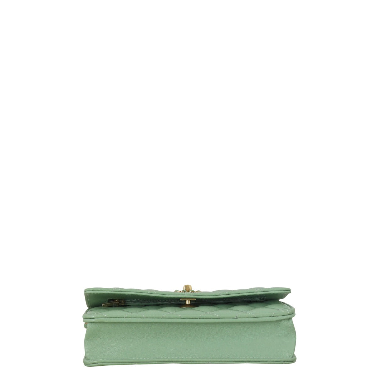 Chanel Logo Top Handle Wallet on Chain