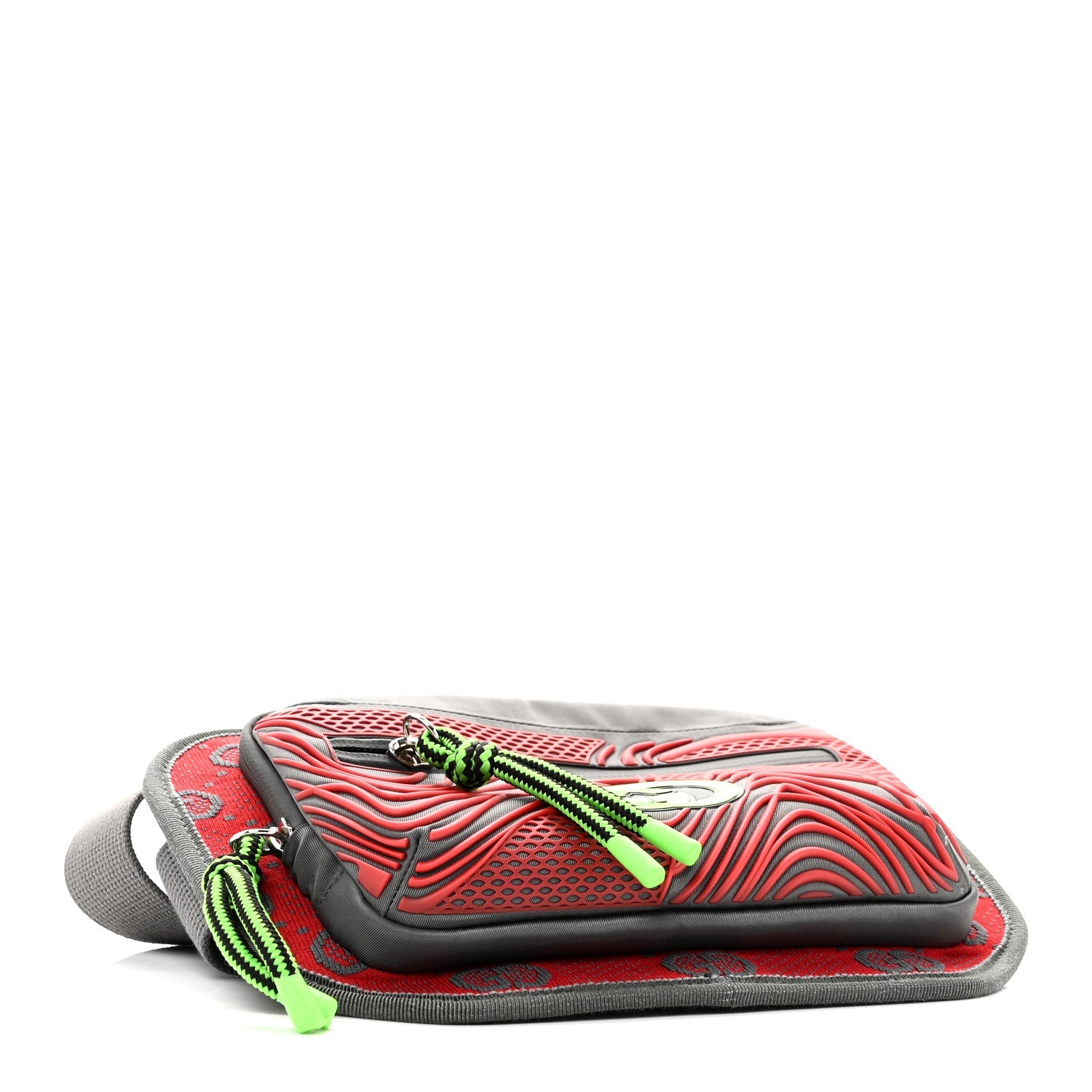 Jersey GG Monogram All Over Sporty Belt Bag Green Grey Multicolor