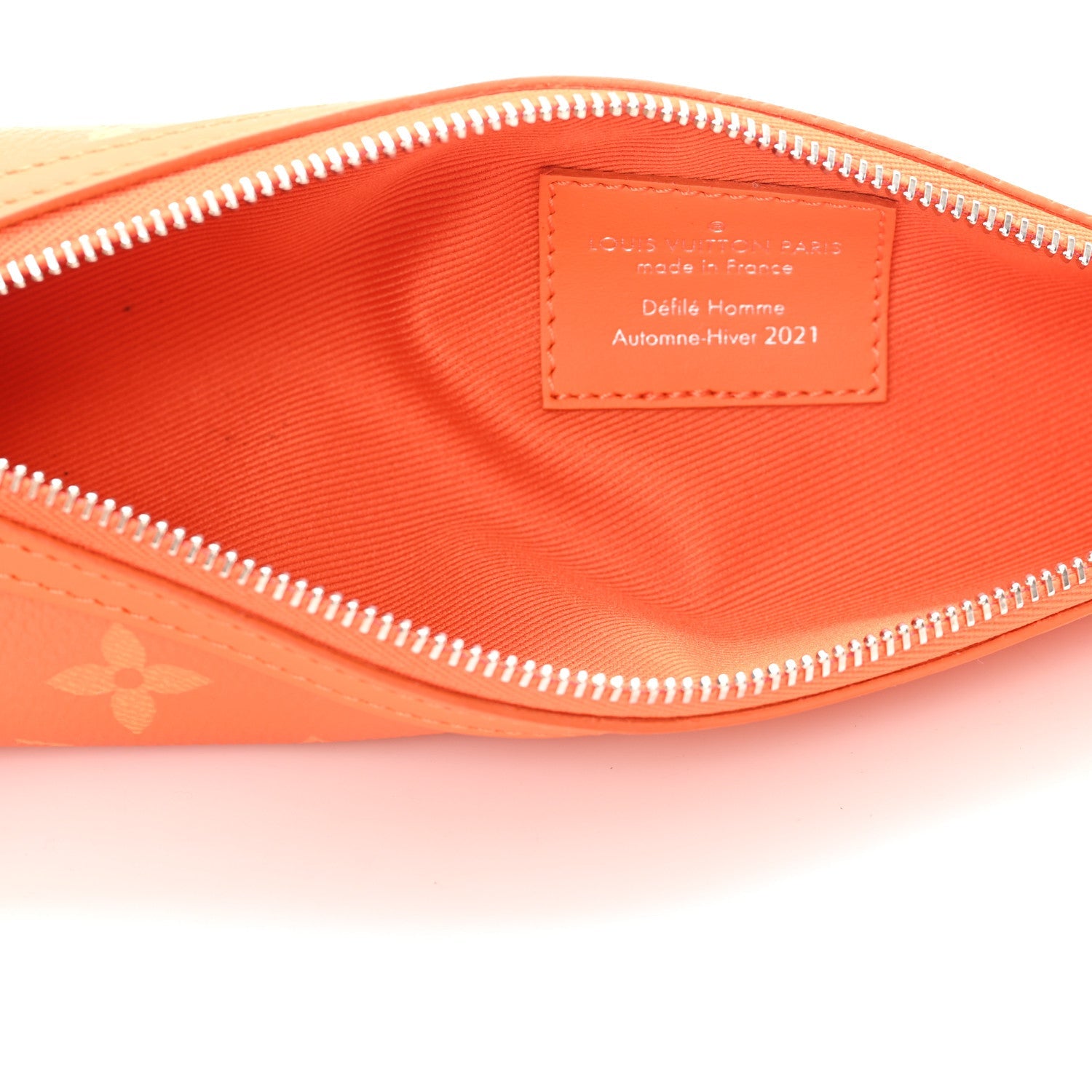 Monogram Carrot Pouch Orange