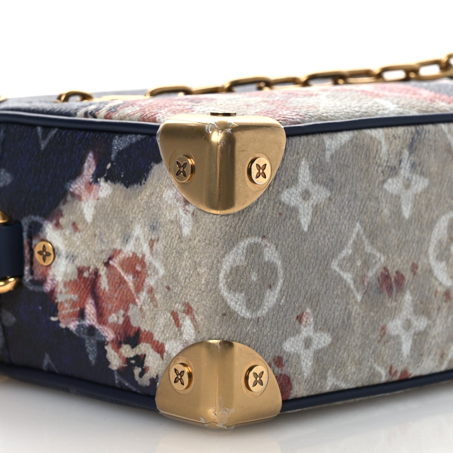 Monogram Bleach Mini Soft Trunk Ink Blue
