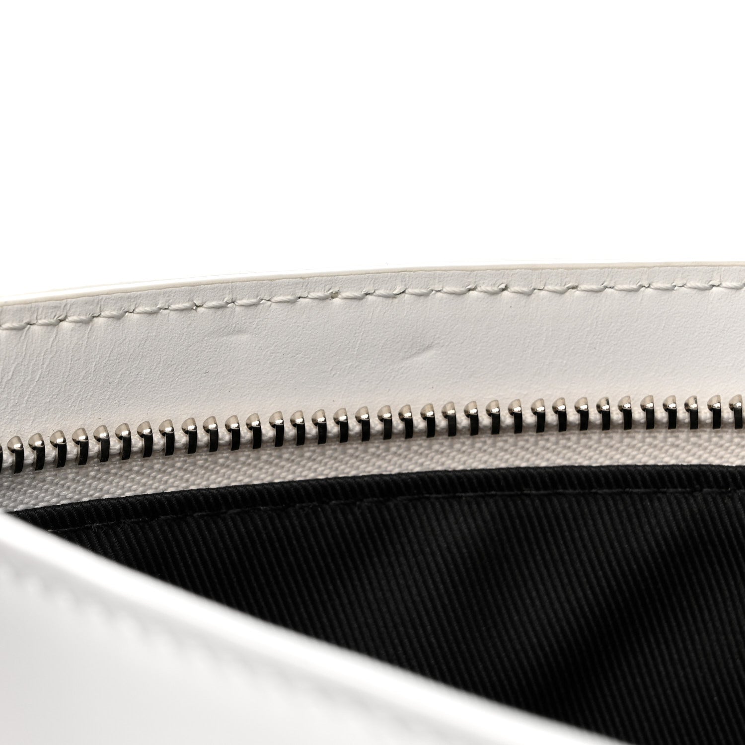 Calfskin Newspaper Print Pouch