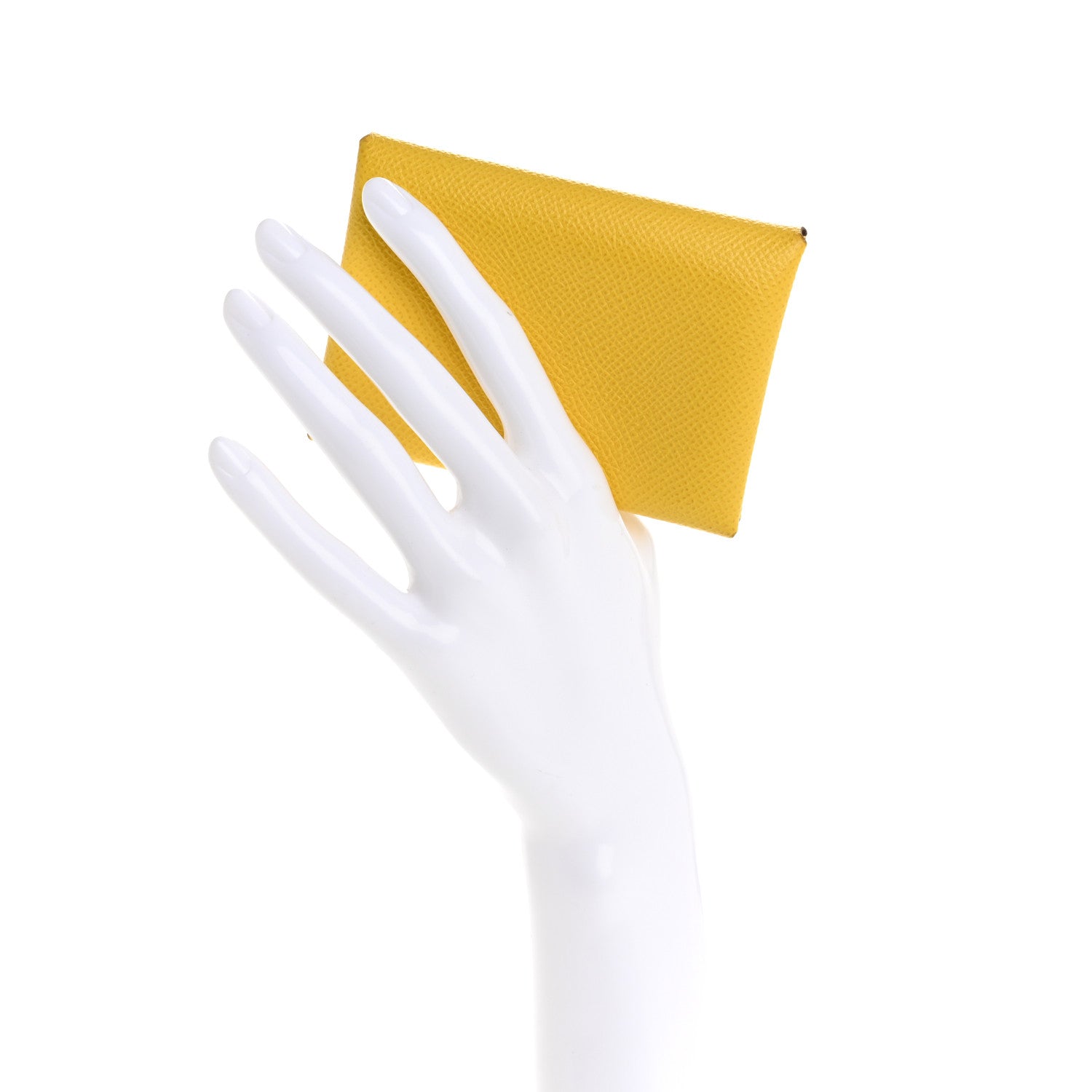 Epsom Calvi Duo Card Case Jaune De Naples