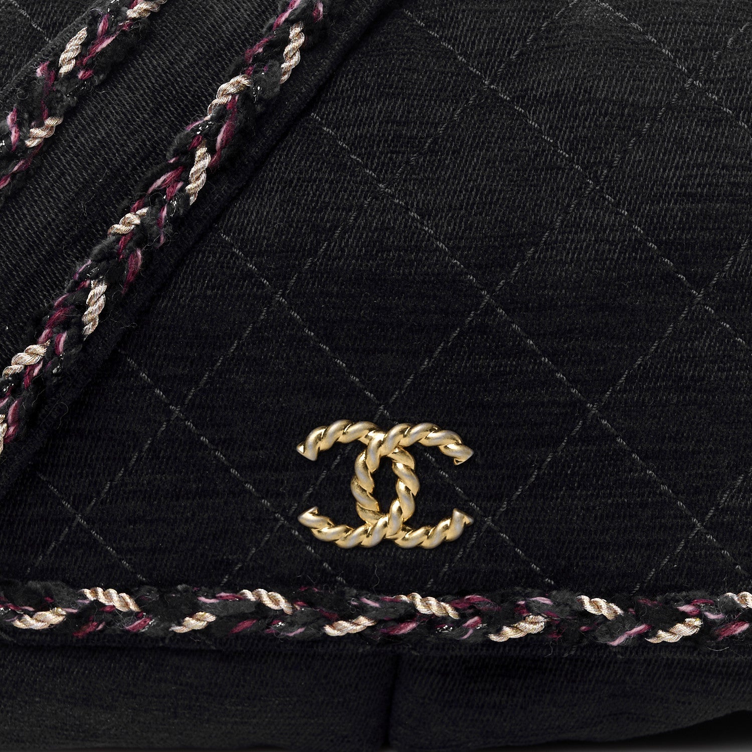 Wool Velvet Quilted Parisian Stroll Messenger Navy