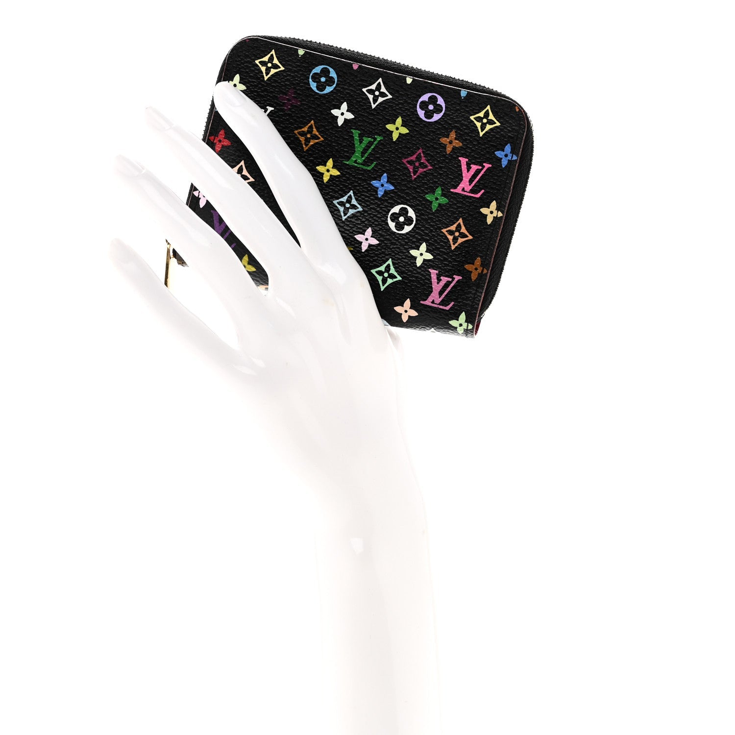 Monogram Multicolor Zippy Coin Purse Black Grenade