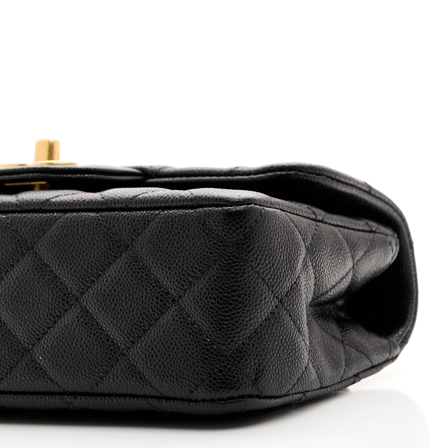 Caviar Quilted Mini Handy CC Flap Black