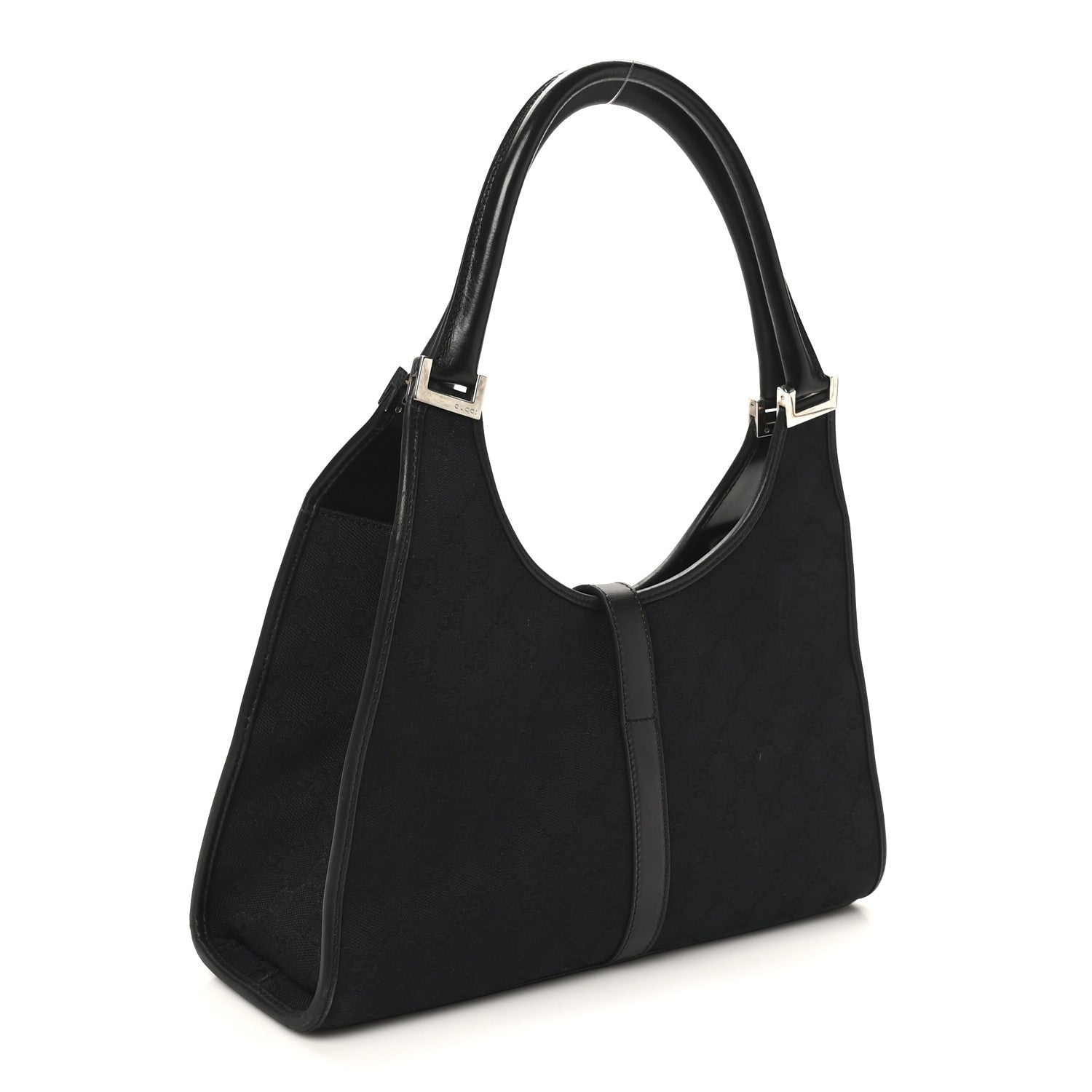 Monogram Bardot Shoulder Bag Black