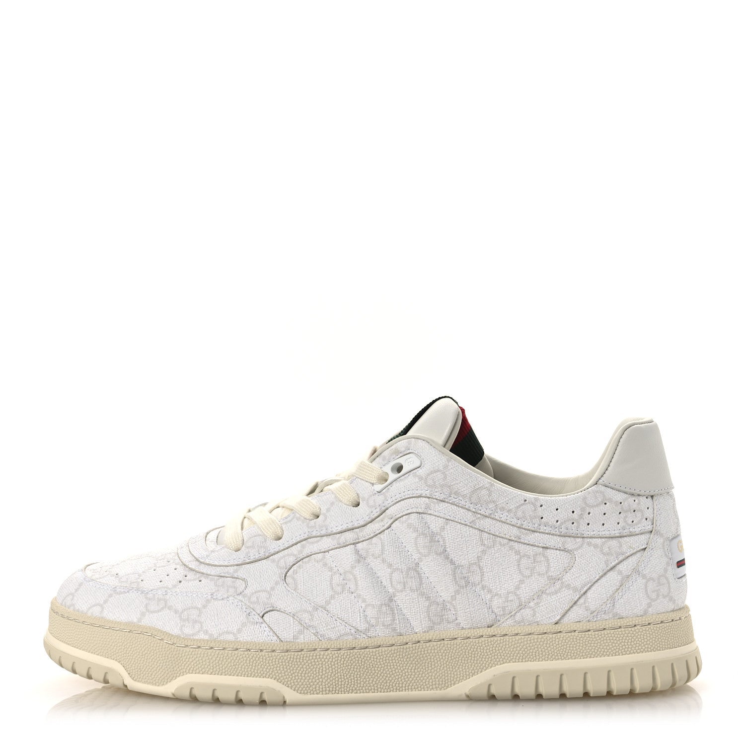 GG Supreme Monogram Womens Re-Web Sneakers 11.5 White