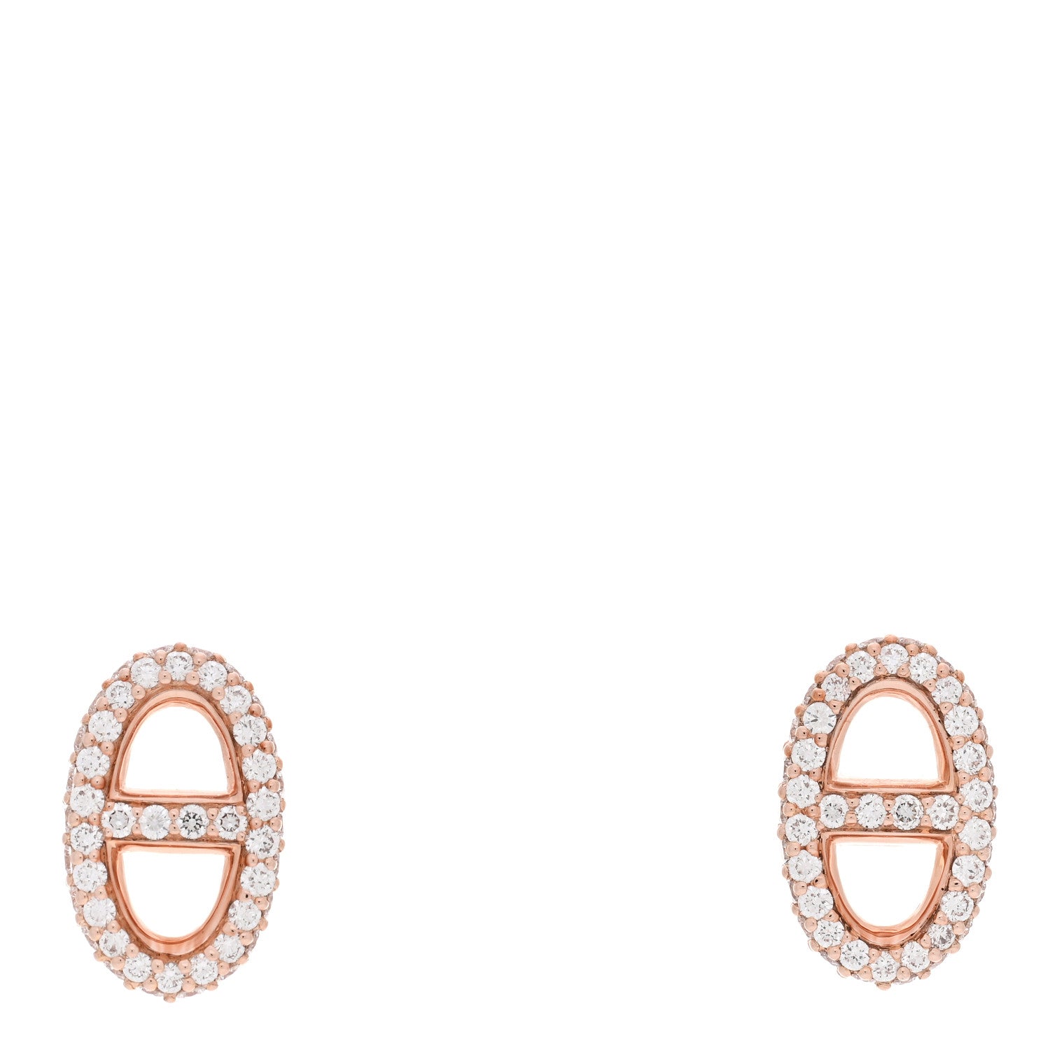 18K Rose Gold Diamond New Farandole Earrings