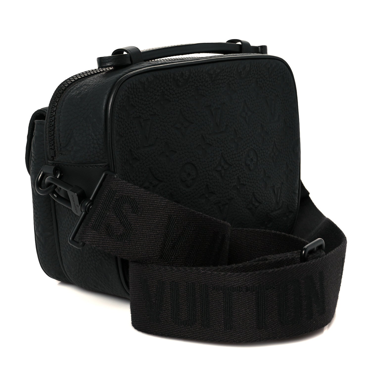 Taurillon Monogram S Lock Messenger Black