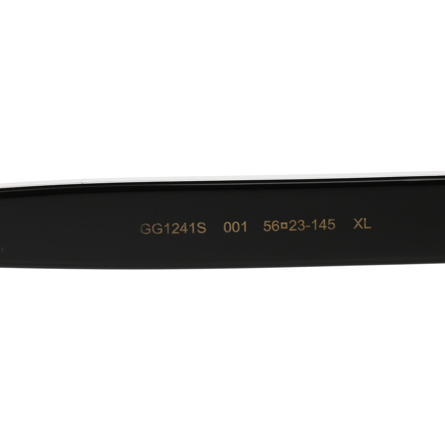 Acetate Round Frame Sunglasses GG1241S Black White