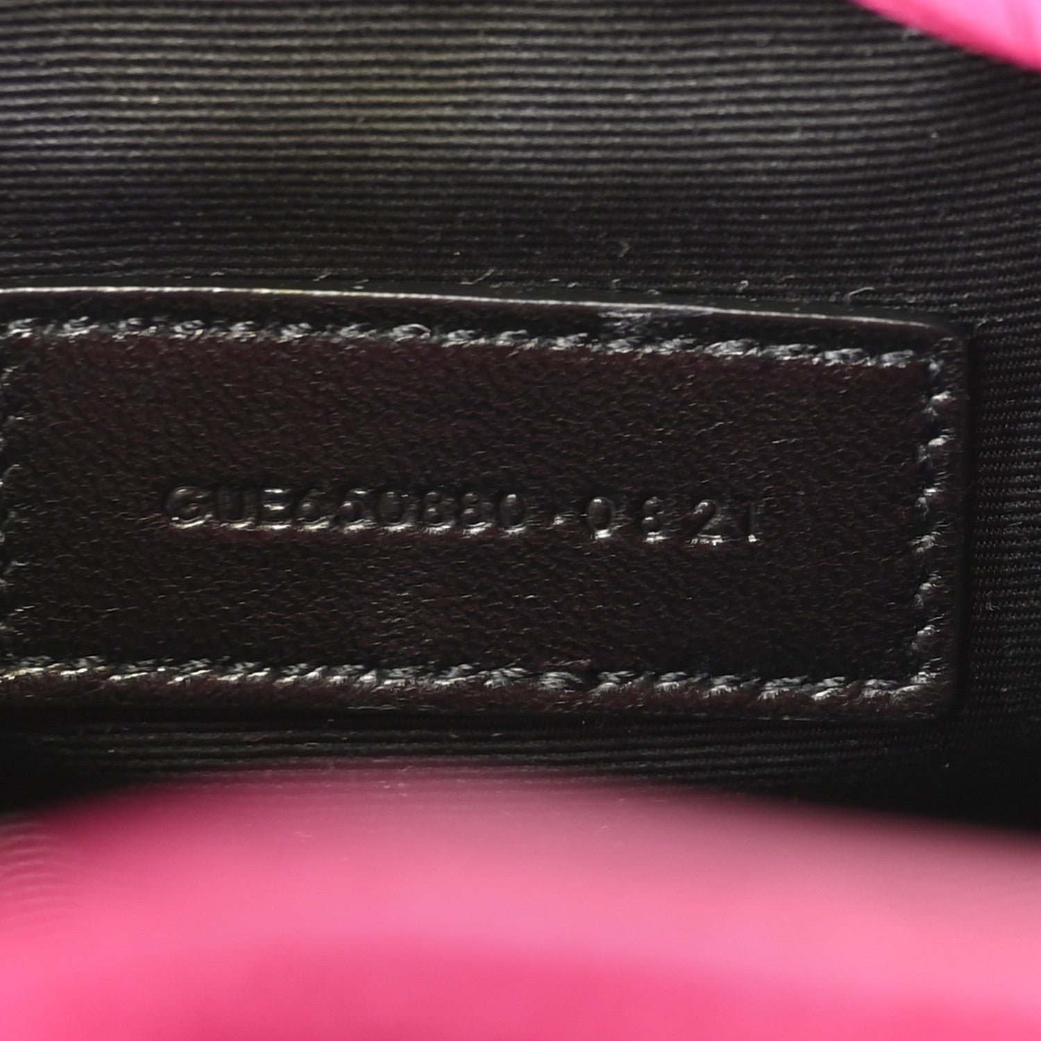 Boucle Tweed Quilted Loulou Puffer Monogram Pouch Clutch Magenta
