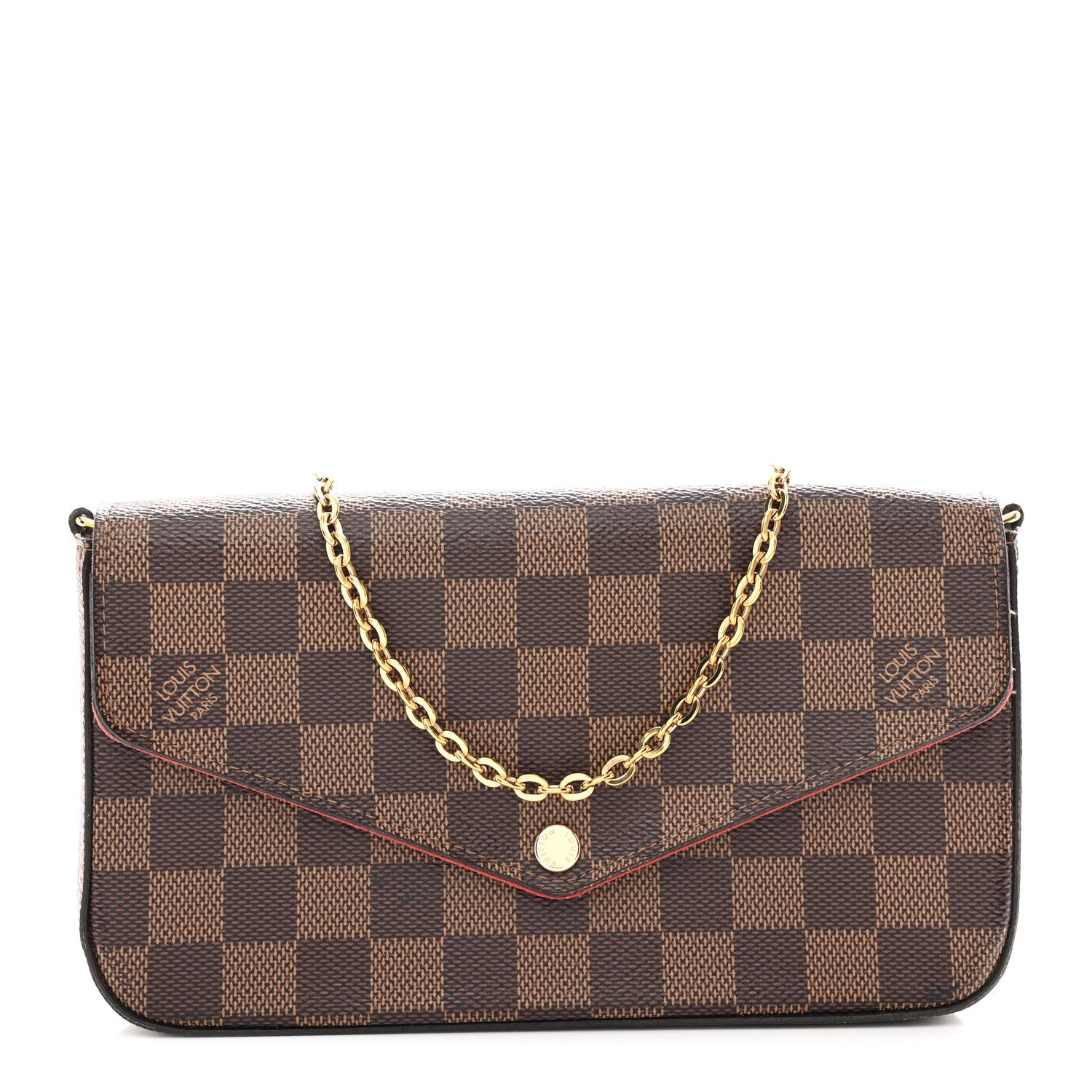 Damier Ebene Pochette Felicie Chain Wallet