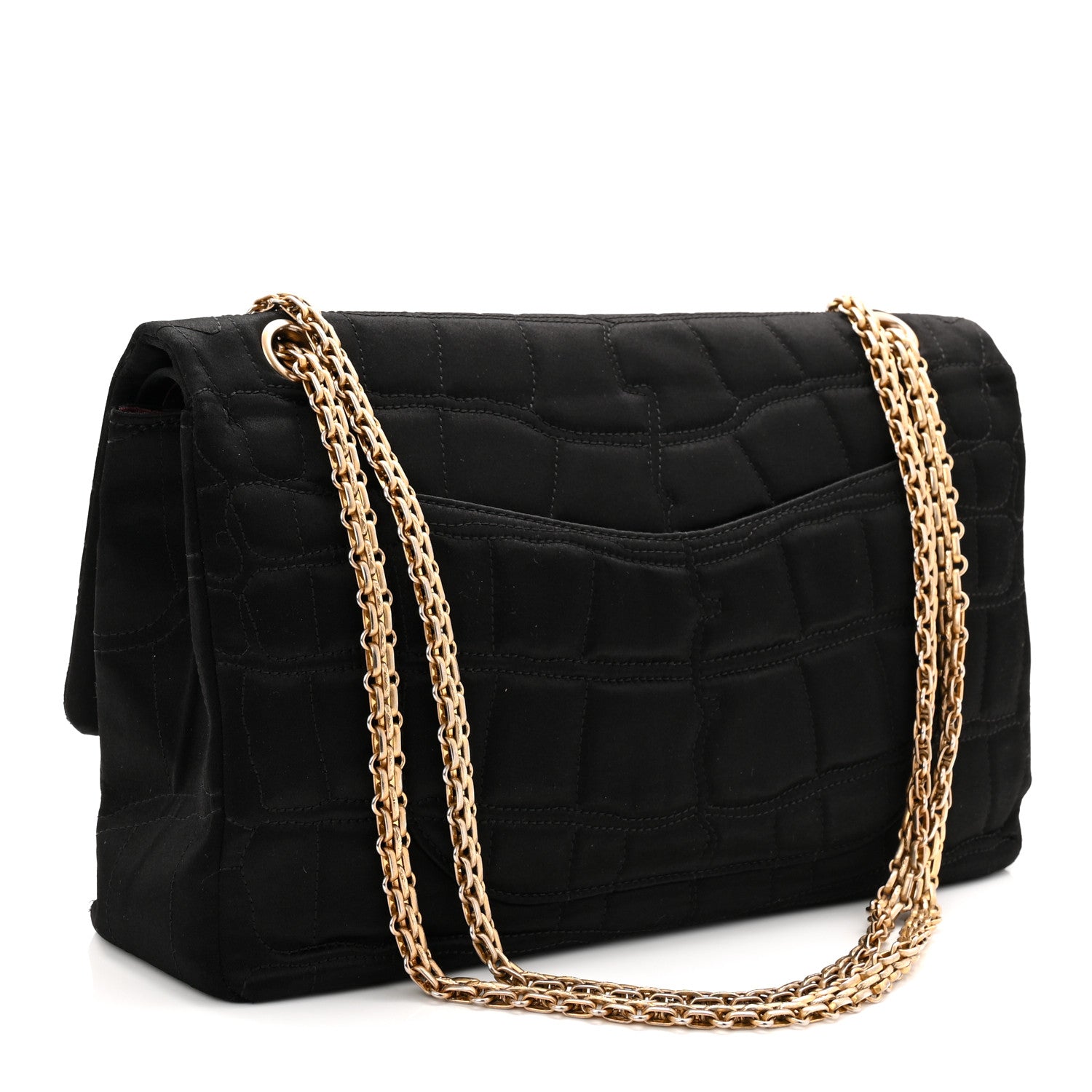 Satin Coco's Croc 2.55 Reissue 227 Flap Black