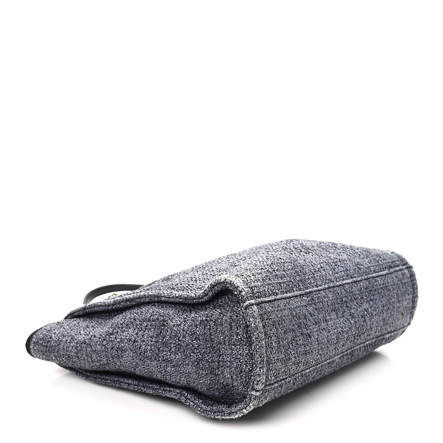 Lurex Boucle Mini Deauville Tote Black