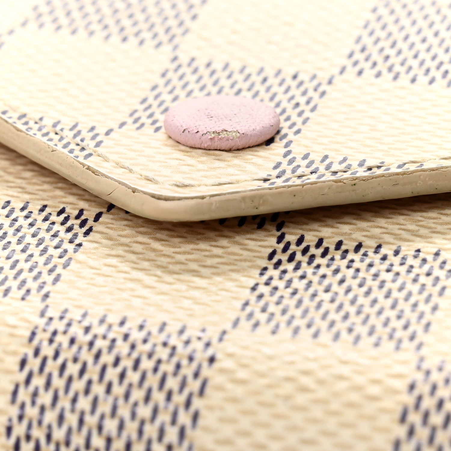 Damier Azur Victorine Wallet Rose Ballerine