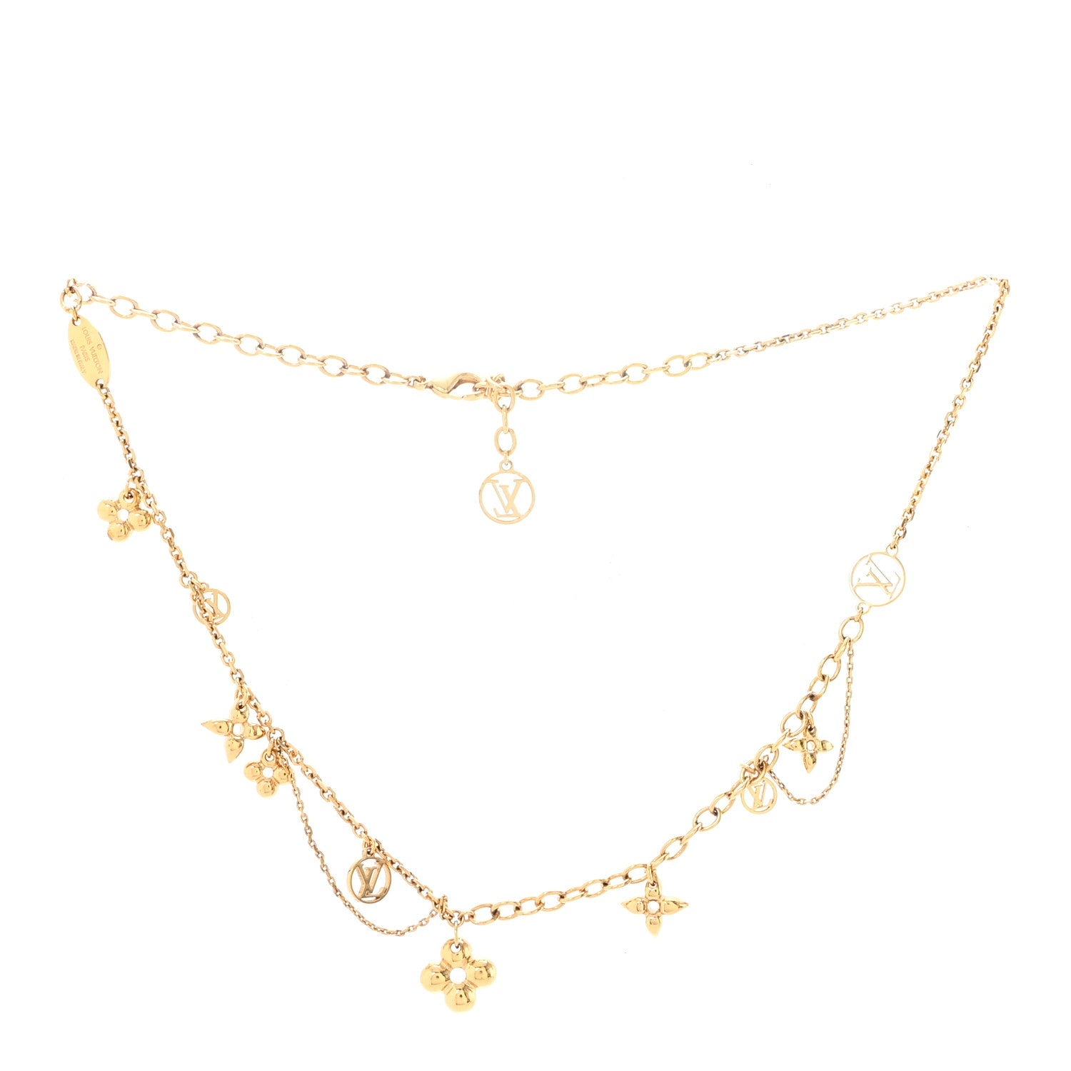 Metal Blooming Supple Necklace Gold