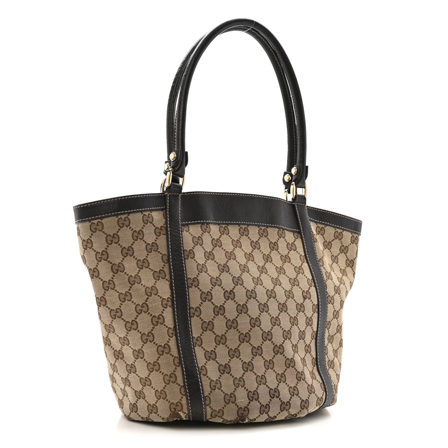 Monogram Medium D Gold Ring  Brown