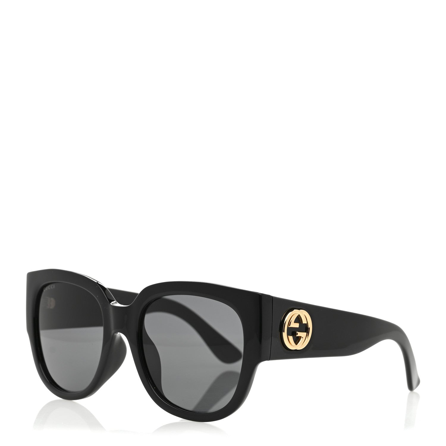 Acetate Square Frame Sunglasses GG0142SA Black
