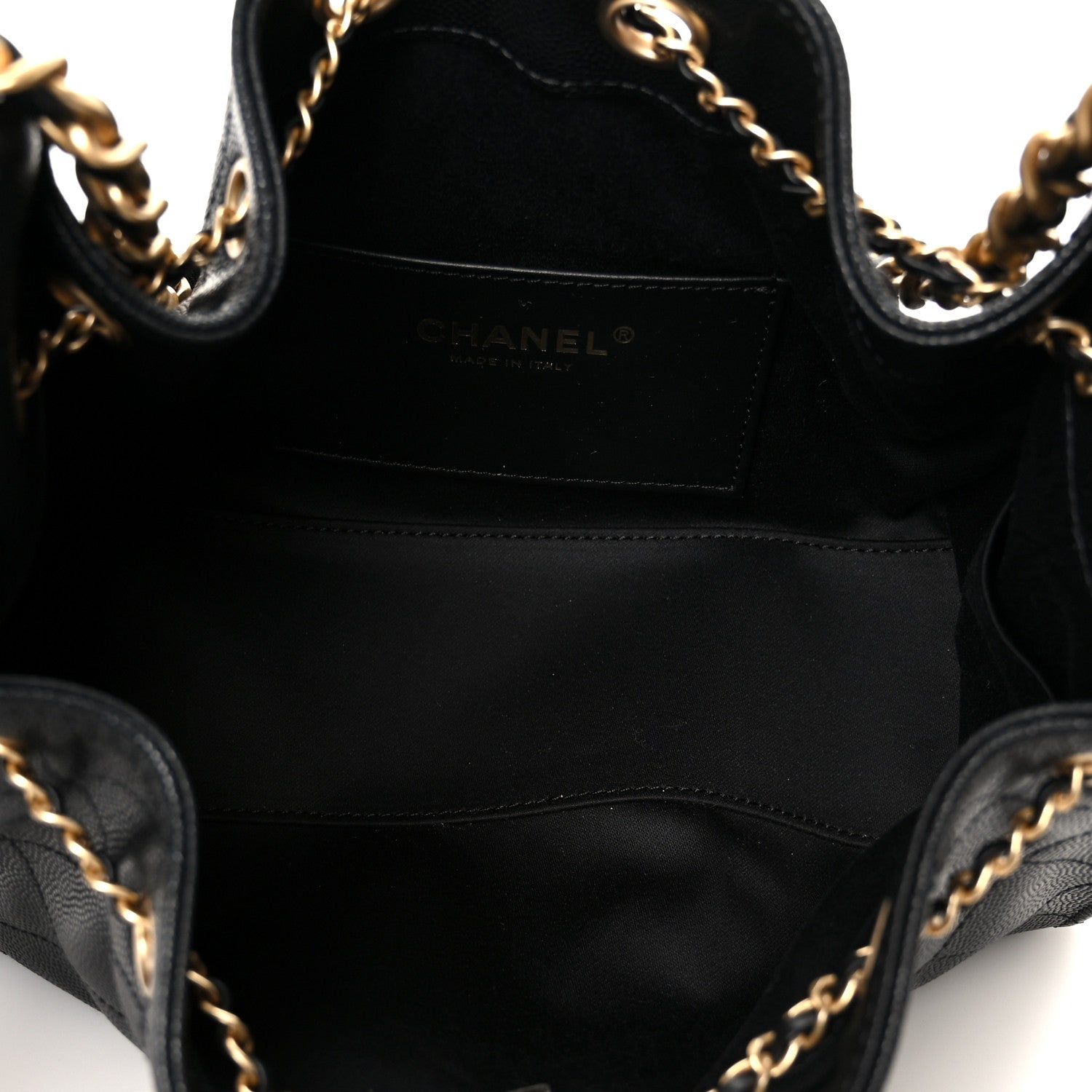 Caviar Quilted Mini Chanel 25 Handbag Black