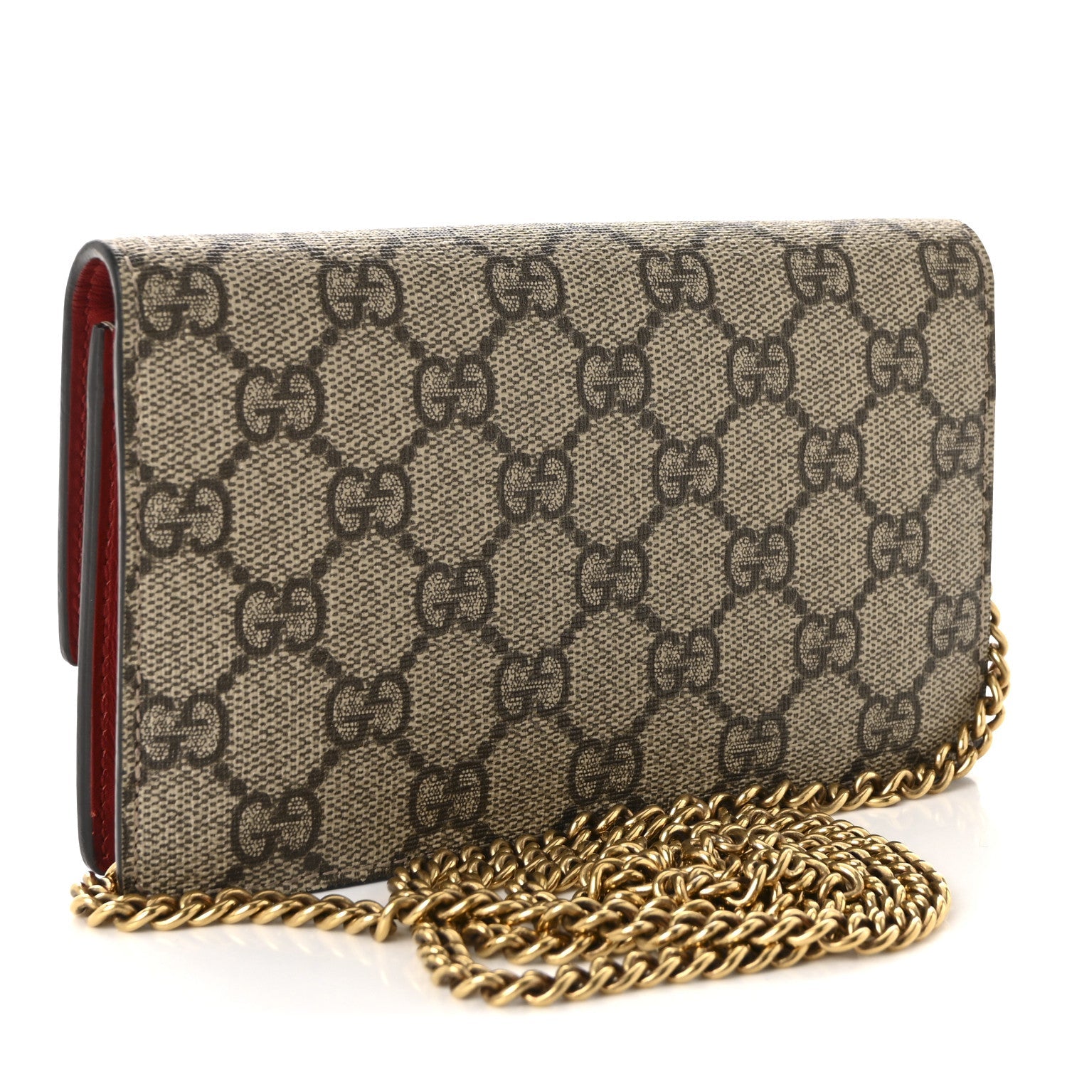 GG Supreme Monogram Mini Cherry Chain Bag