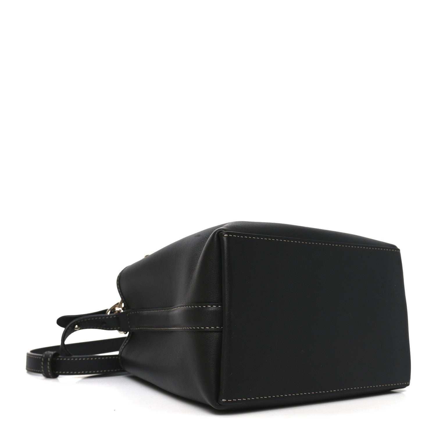 GG Calfskin Emblem Mini Bucket Bag Black