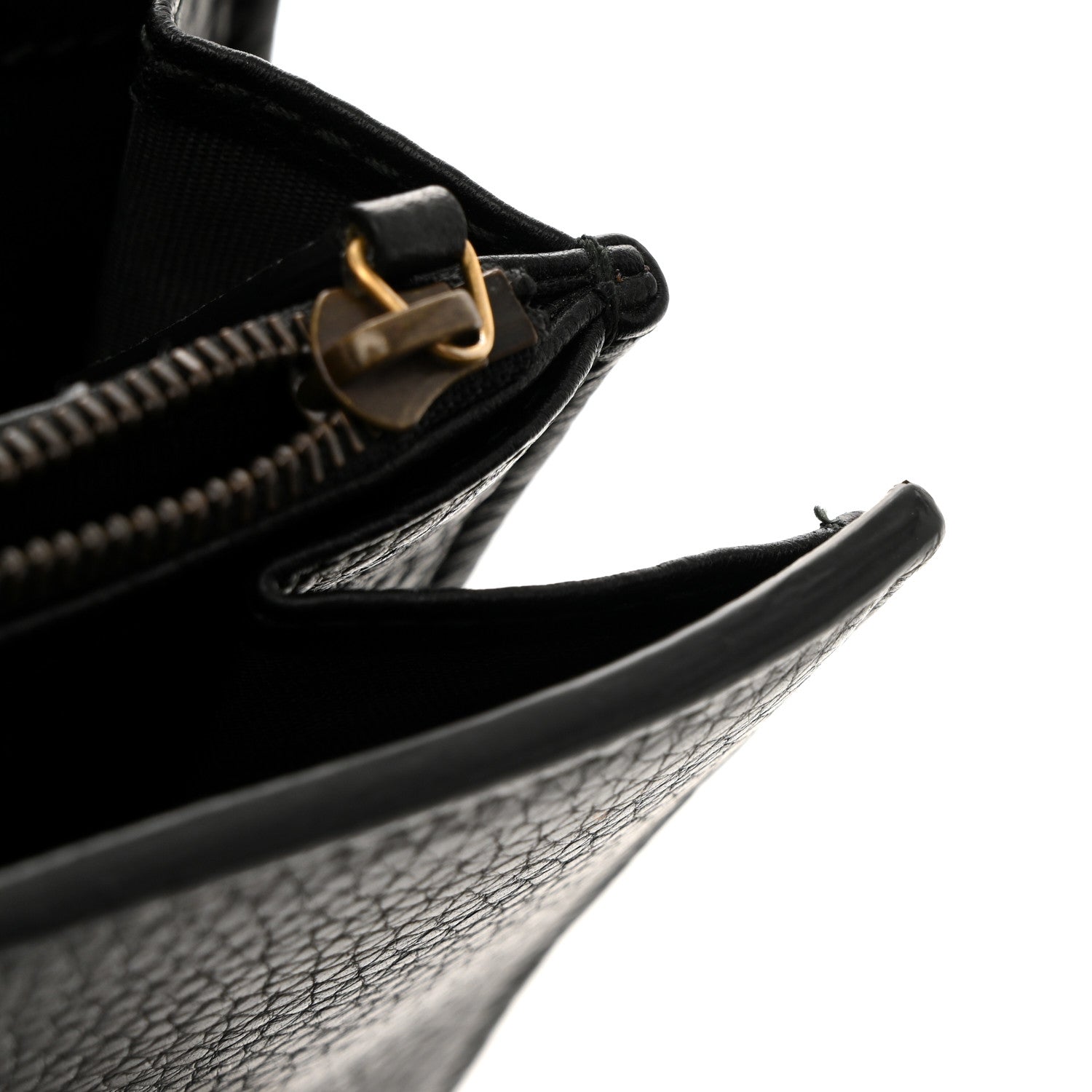 Calfskin GG Marmont Chain Wallet Black