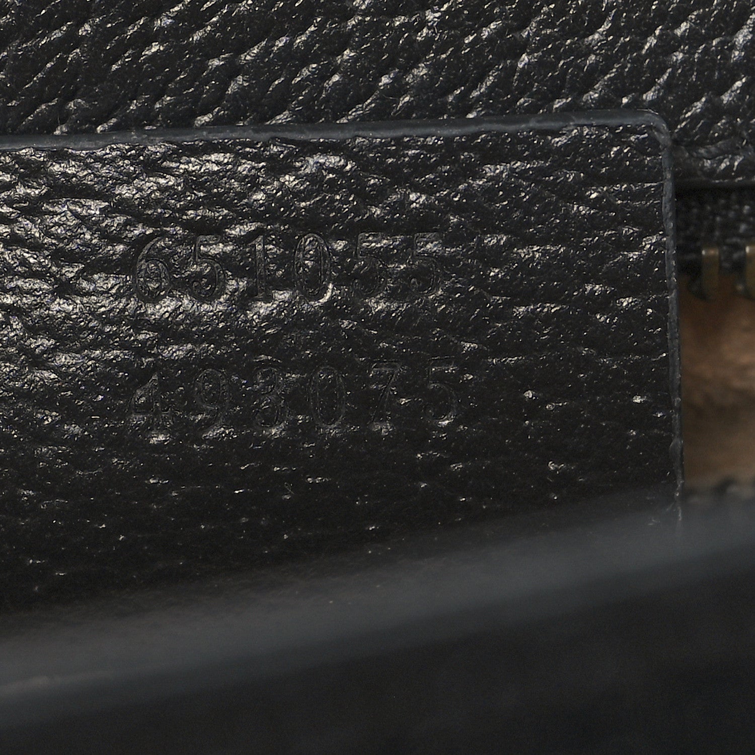 Textured Dollar Calfskin Web Small Ophidia Padlock Top Handle Bag Black