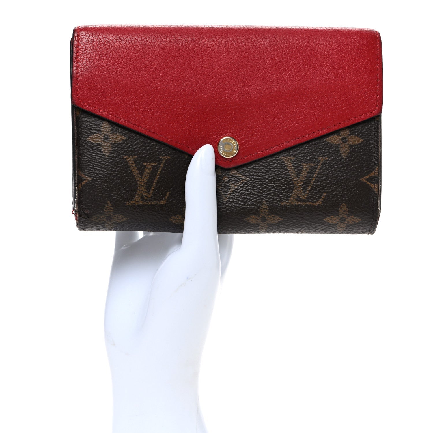 Monogram Pallas Compact Wallet Cherry
