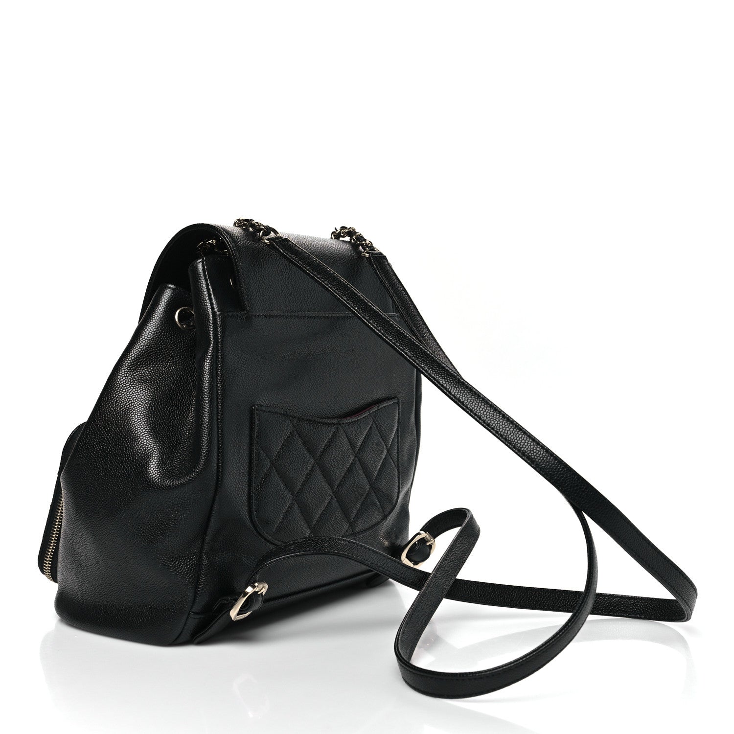 Caviar Quilted Business Affinity Backpack Black