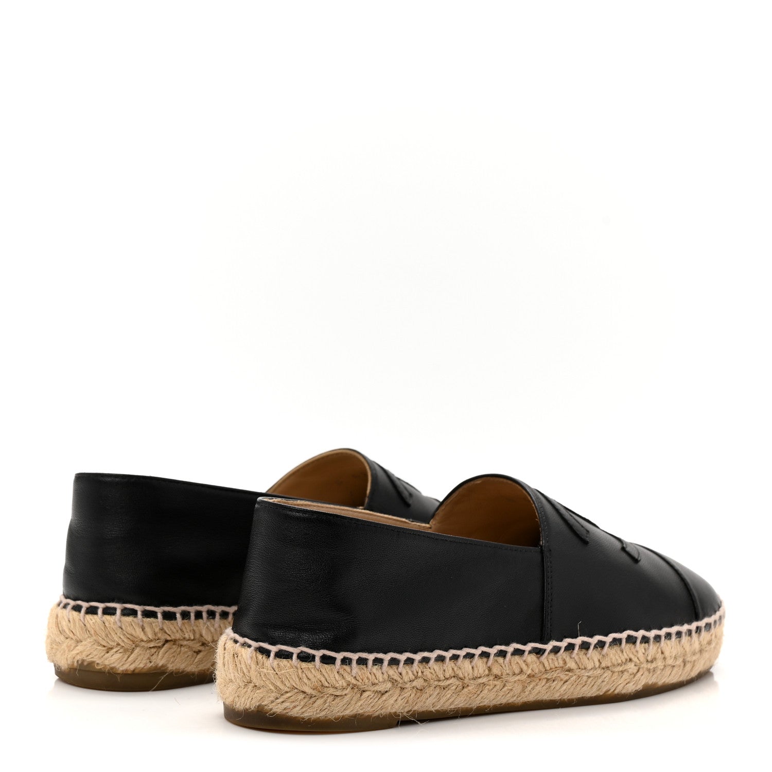 Lambskin CC Espadrilles 36 Black