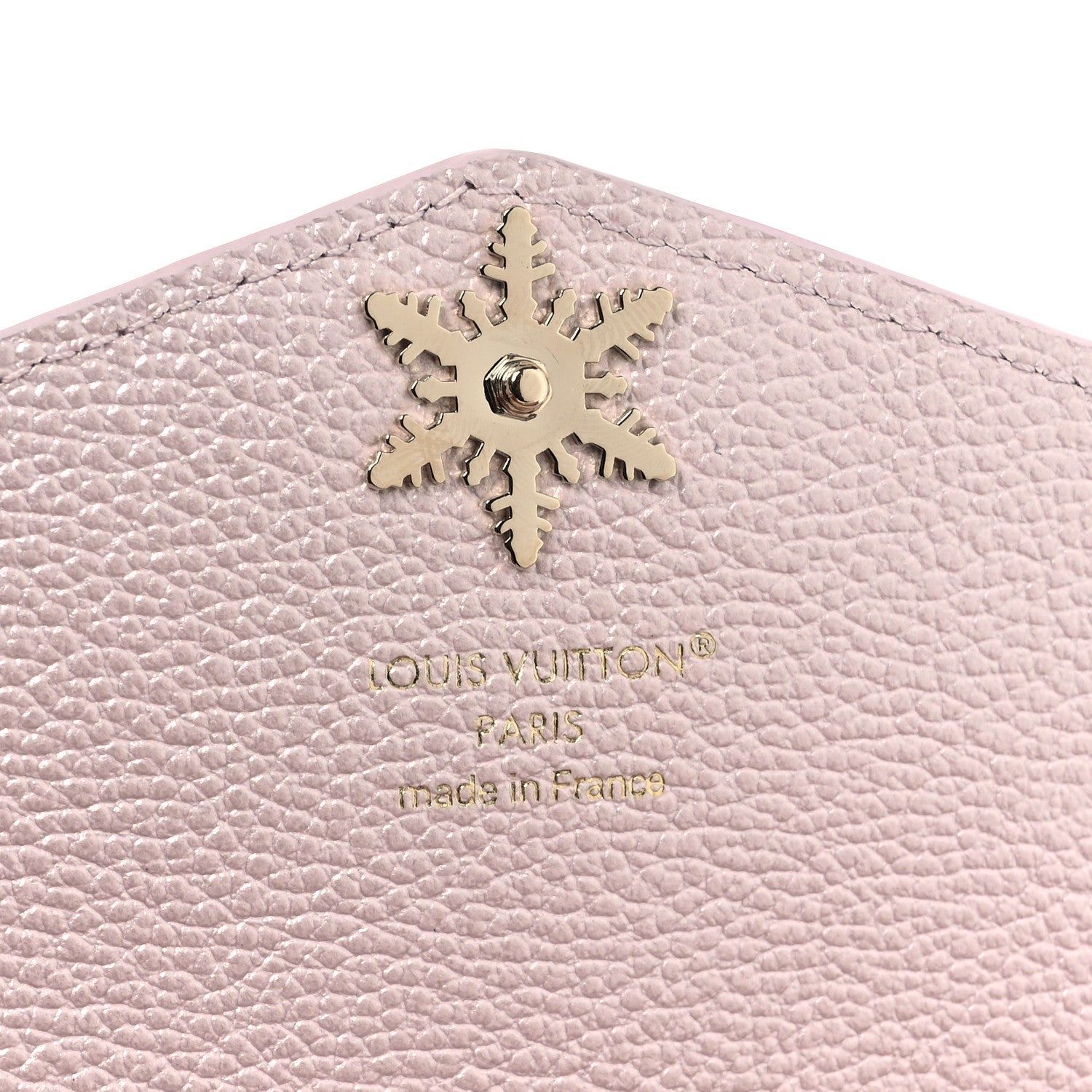 Metallic Empreinte Monogram Crystal Snowflake Sarah Wallet Pearly Lilac