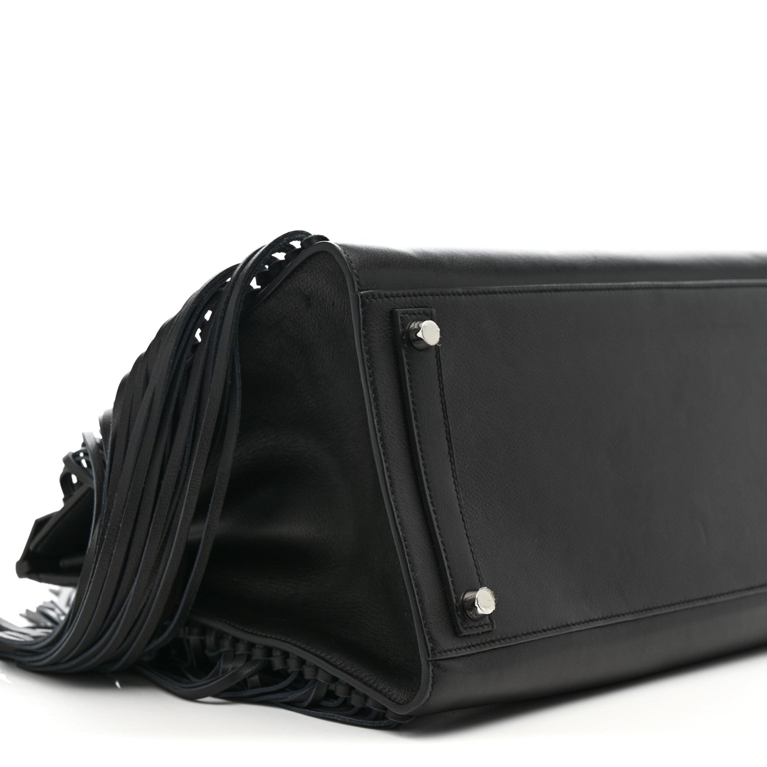 Evergrain Birkin Sellier Anate Fringed 35 Black