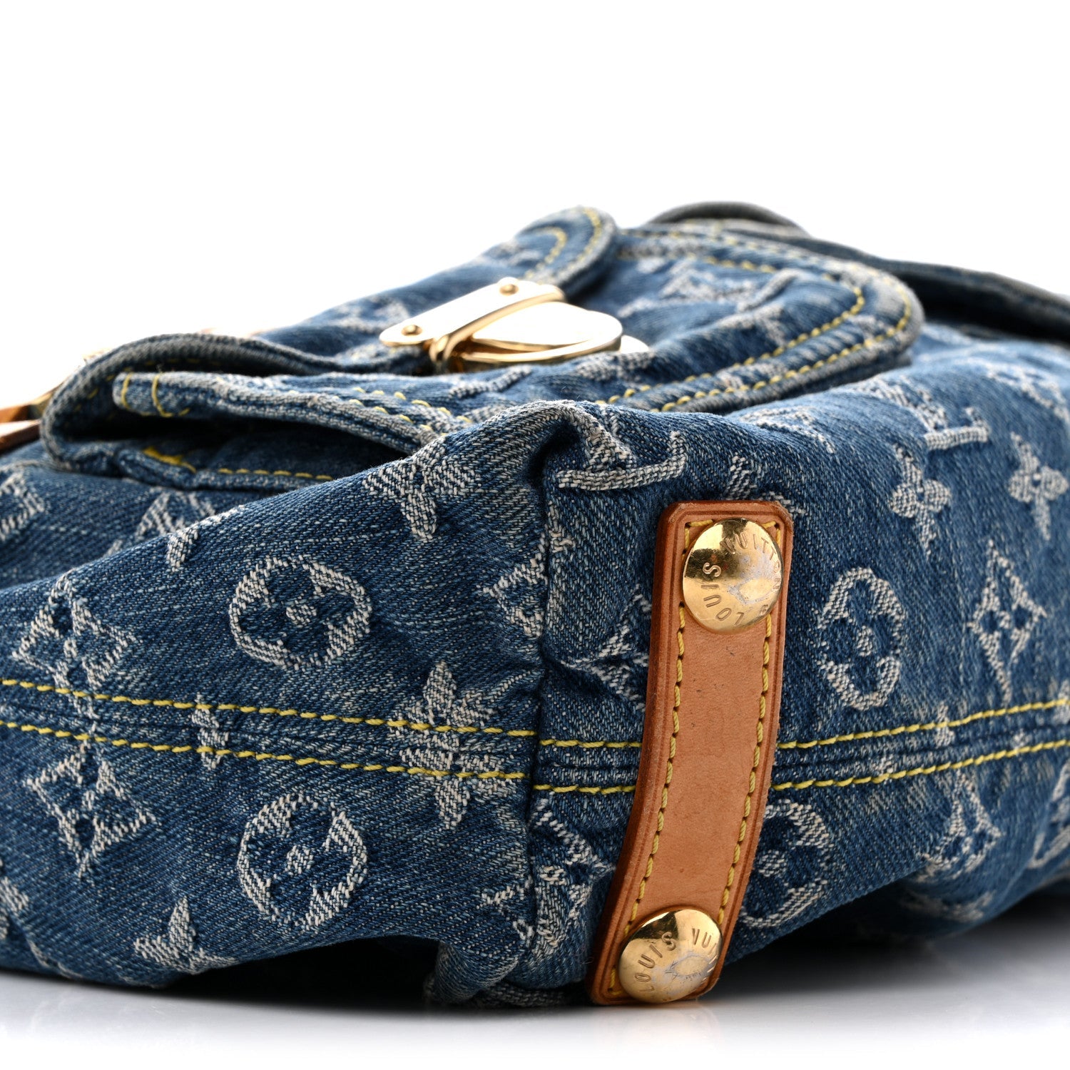 Monogram Denim Baggy PM Blue