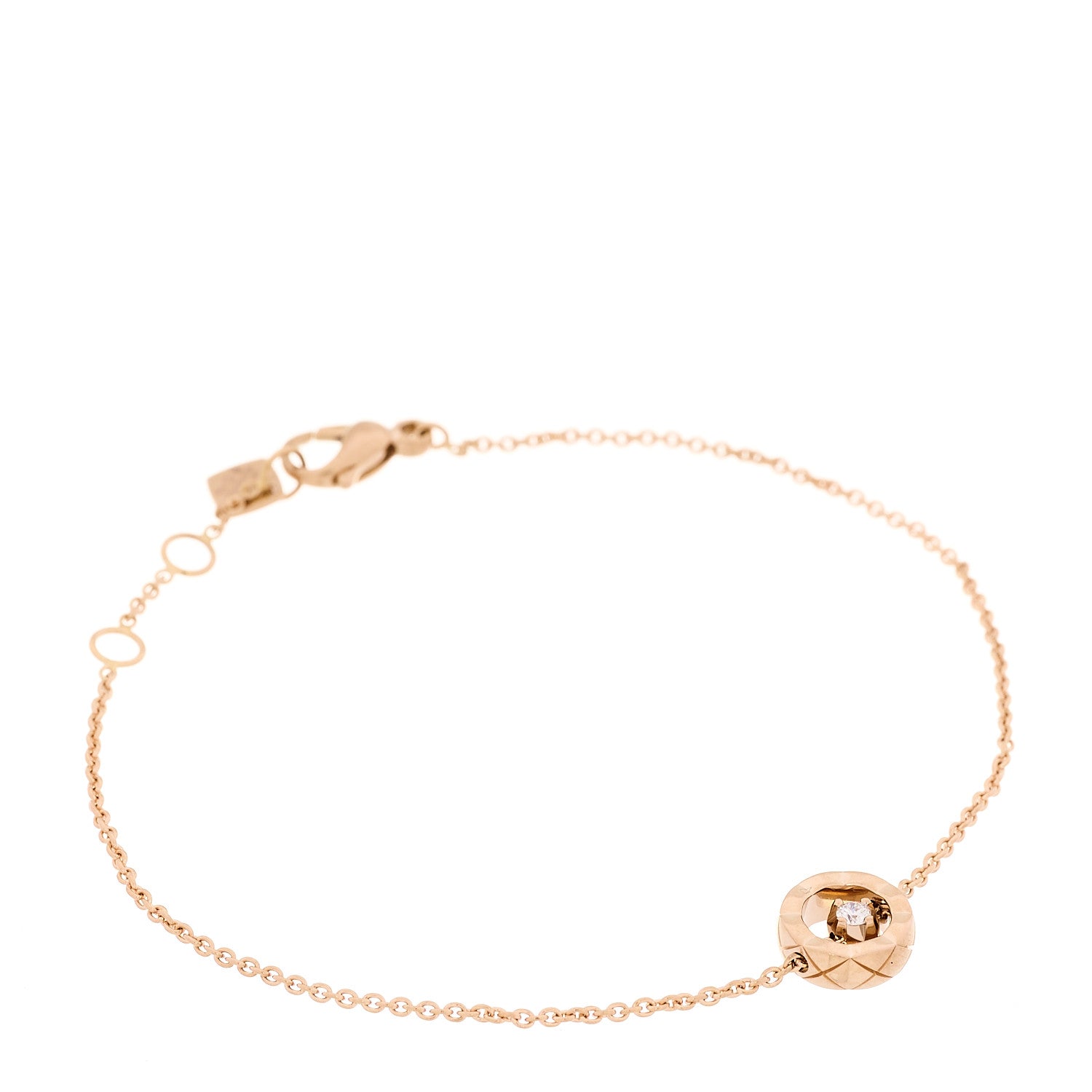 18K Beige Gold Diamond Coco Bracelet