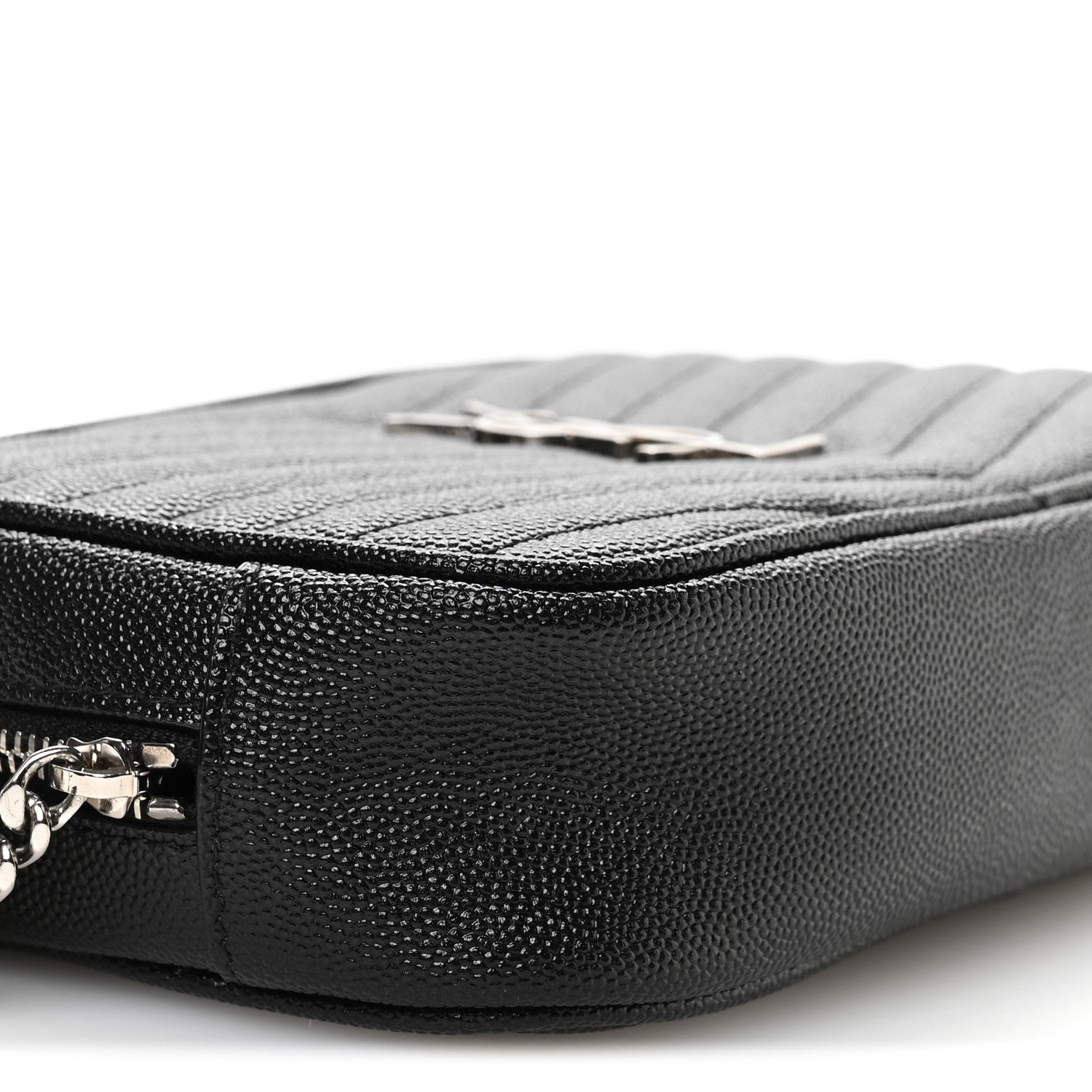 Grain De Poudre Matelasse Monogram Mini Lou Camera Bag Black