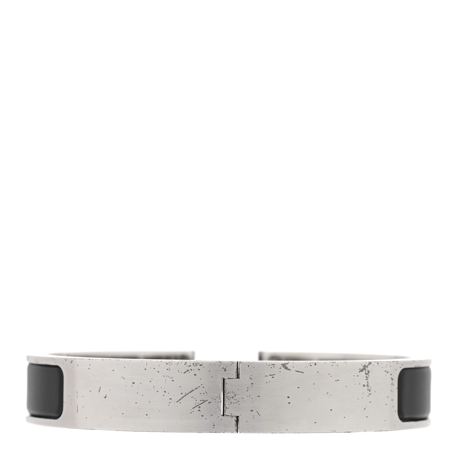 Matte Enamel Narrow Clic Clac HH Bracelet GM Black