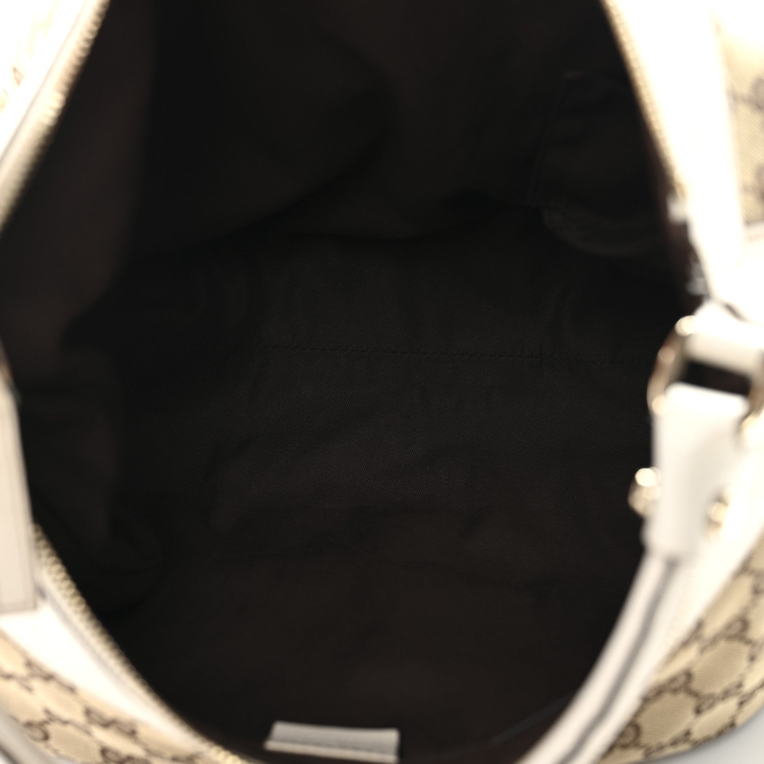 Monogram Large D Gold Hobo Off White