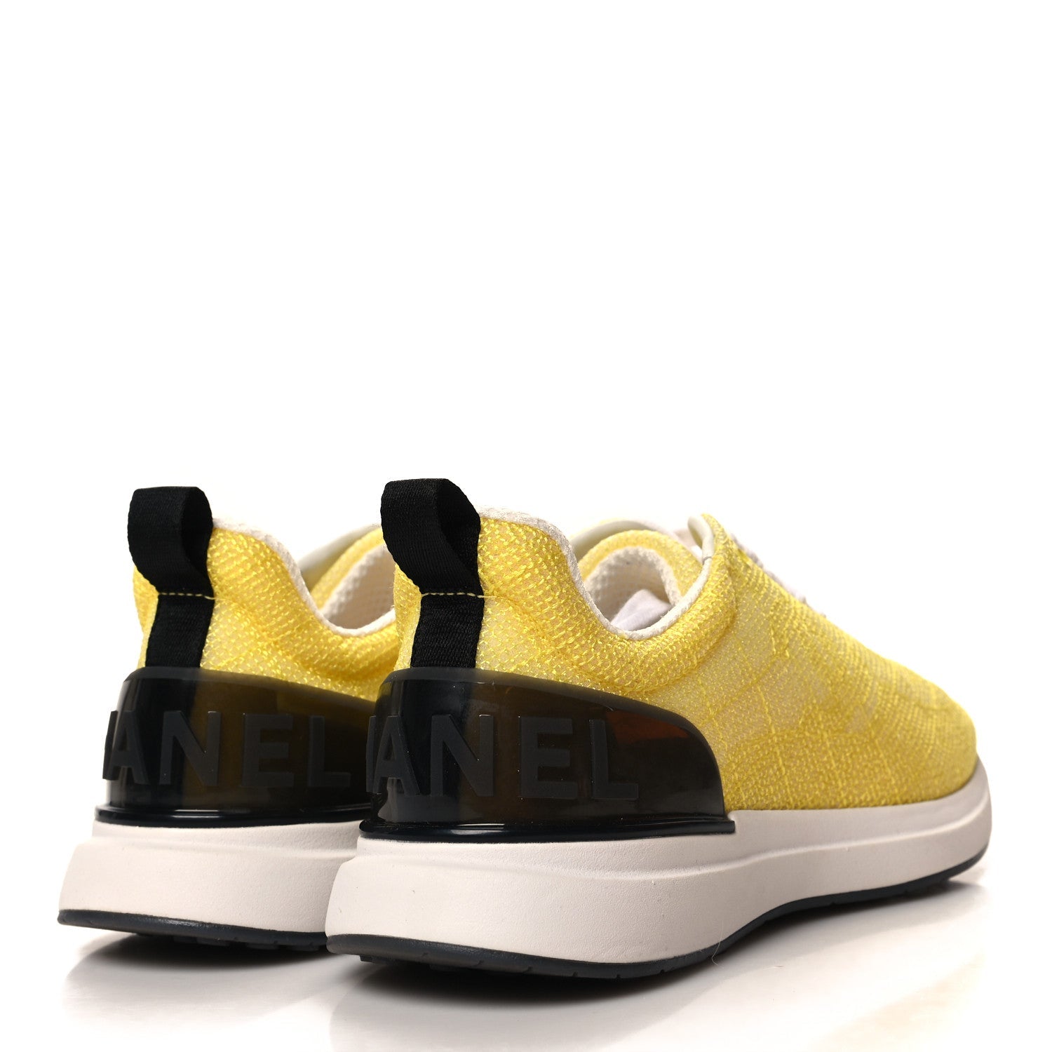 Mesh Embroidered CC Sneakers 36.5 Yellow