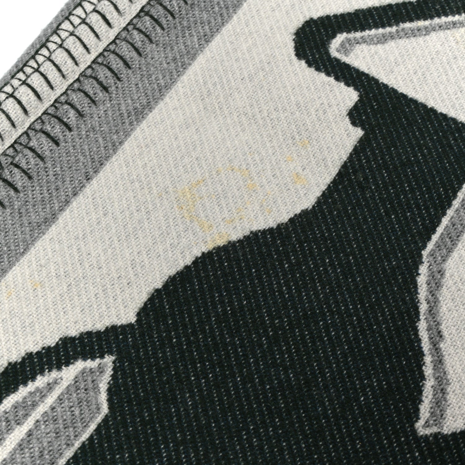 Wool Cashmere Plaid Tatersale Blanket
