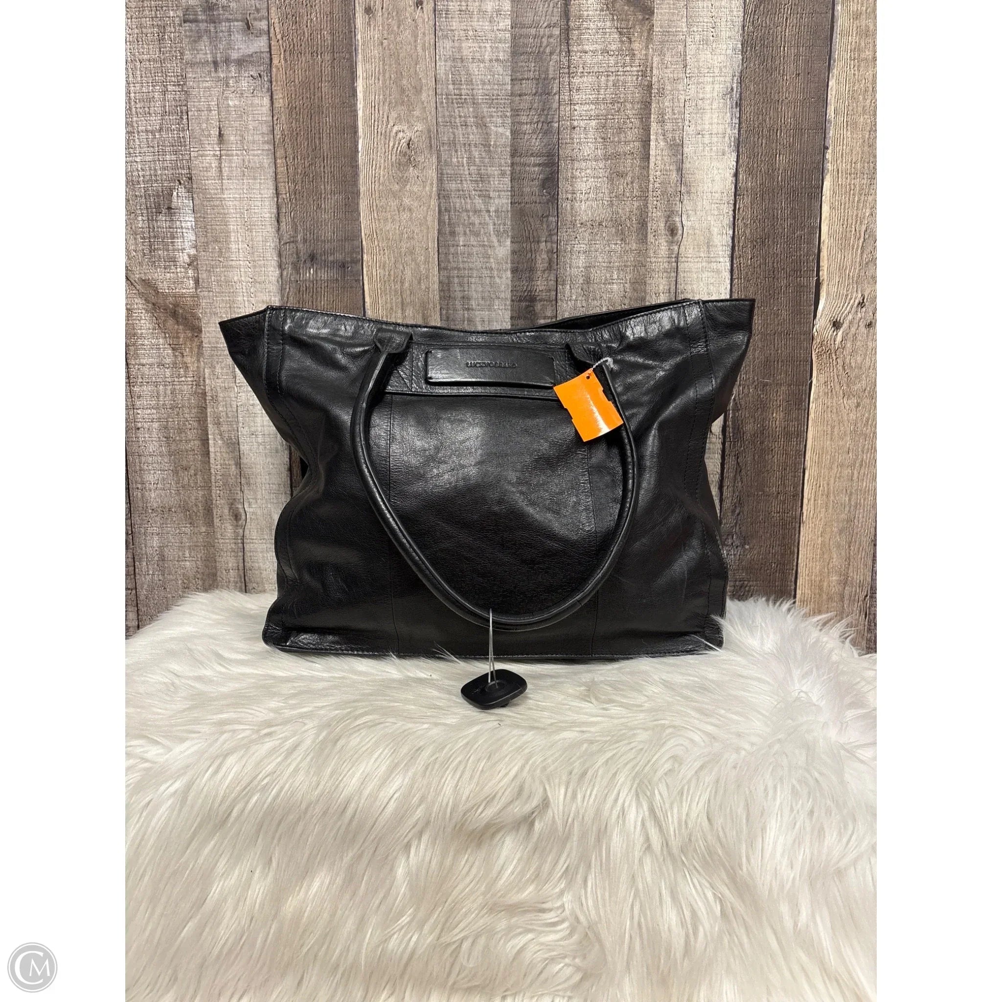 Tote Leather By Lucky Brand, Size: Large