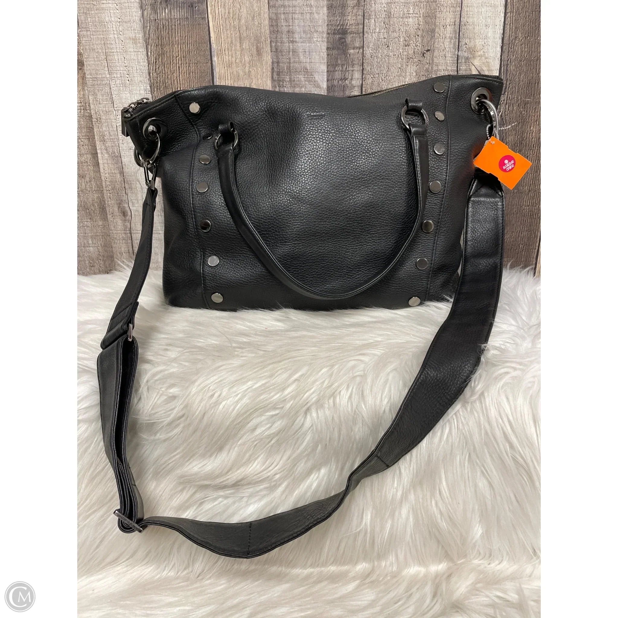 Handbag Leather By Hammitt, Size: Medium