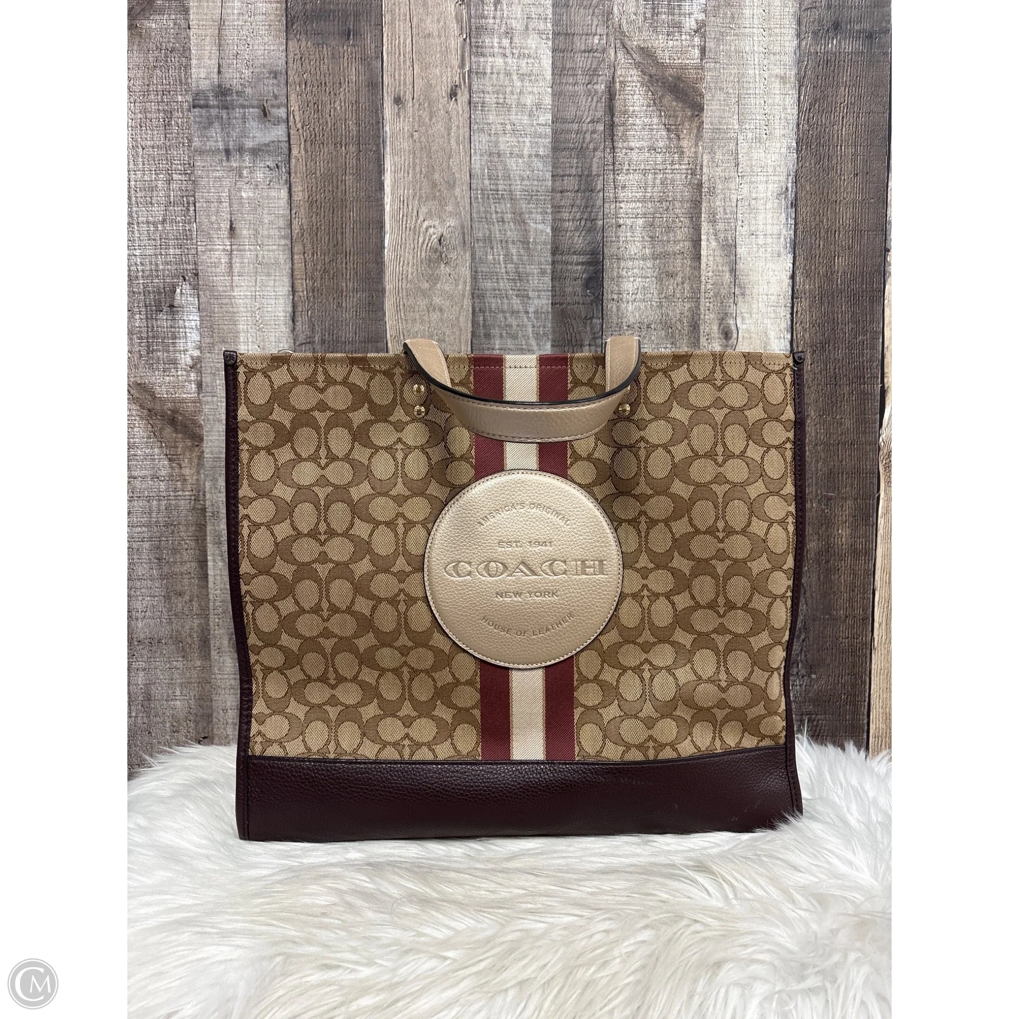 Tote Designer By Coach, Size: Large