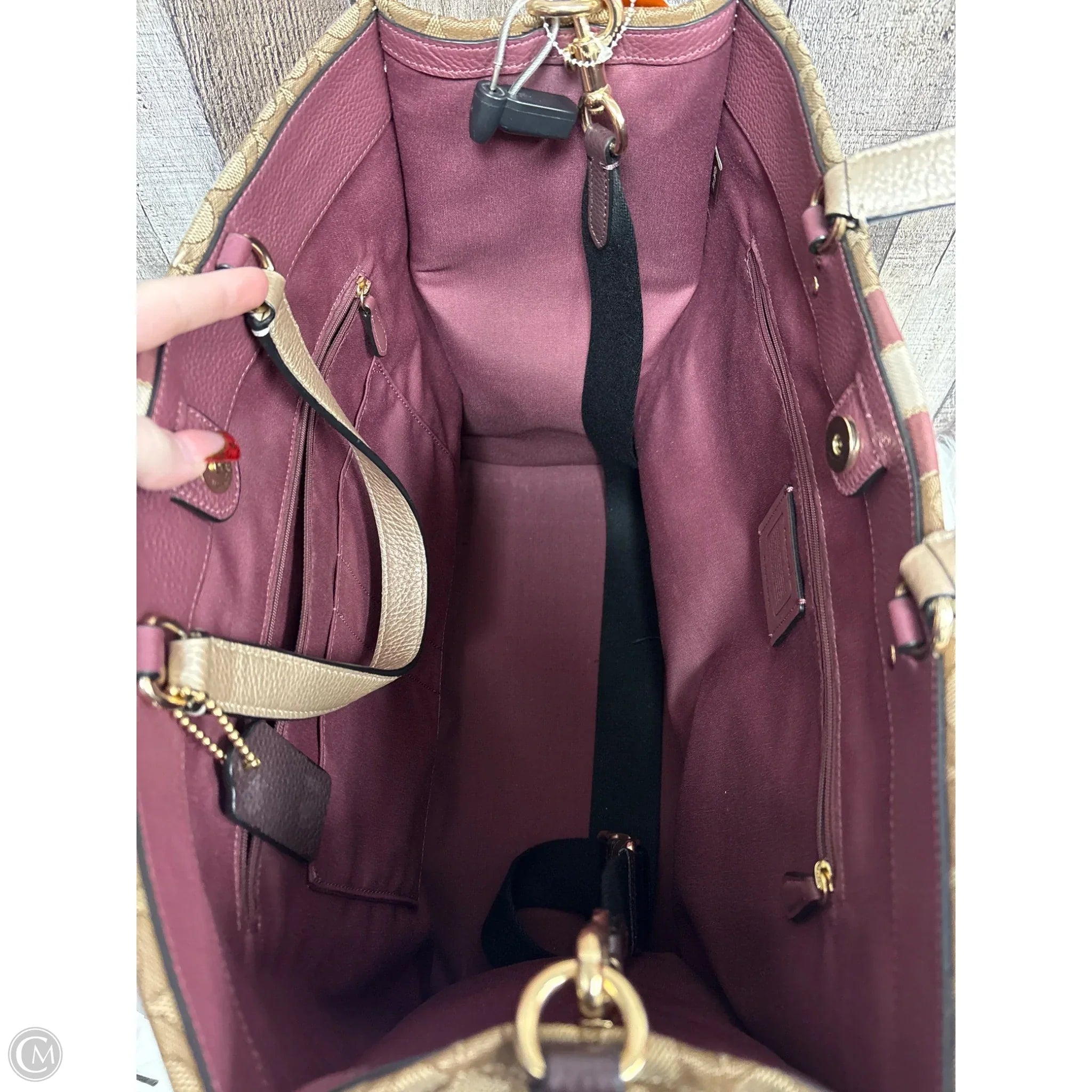 Tote Designer By Coach, Size: Large