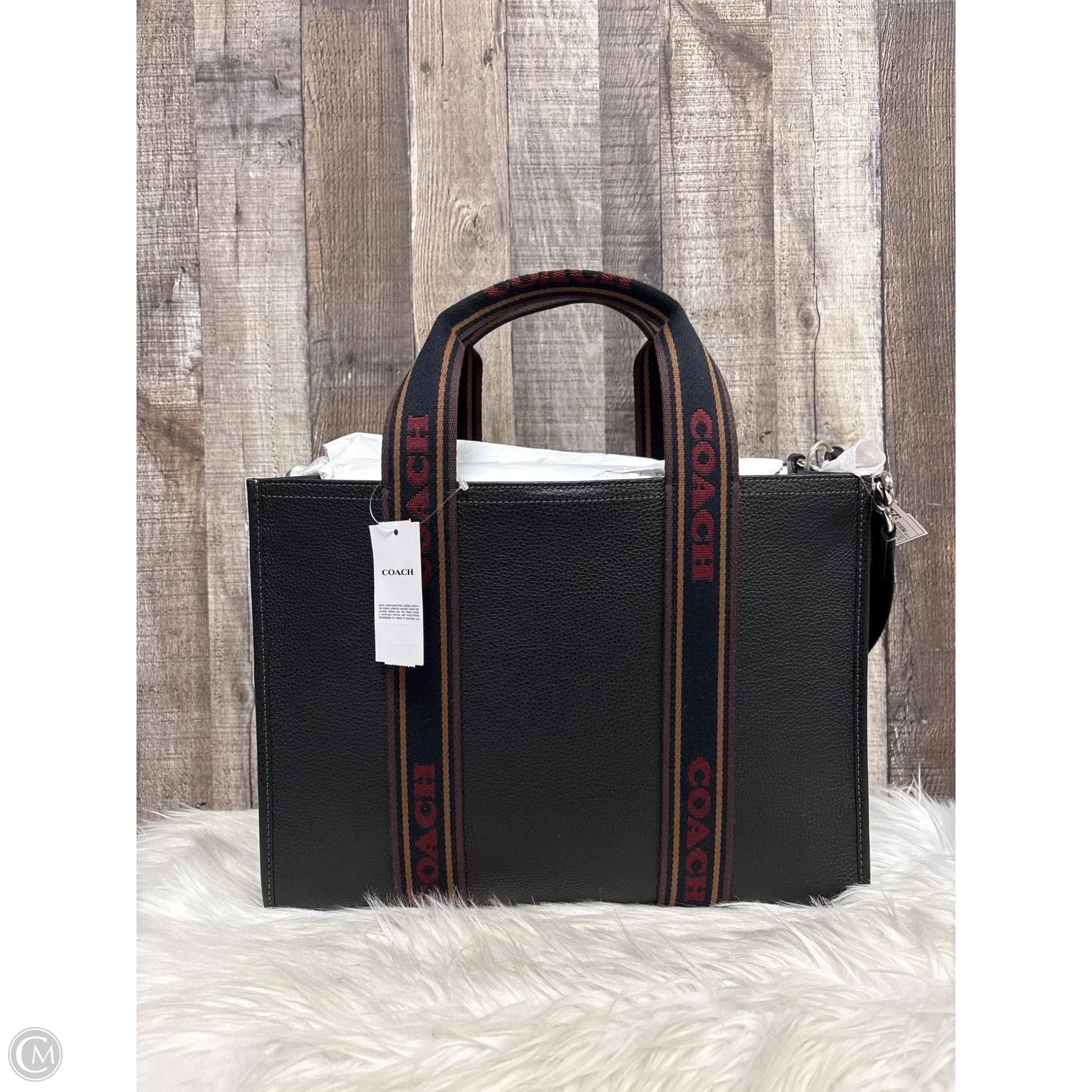 Tote Designer By Coach, Size: Medium
