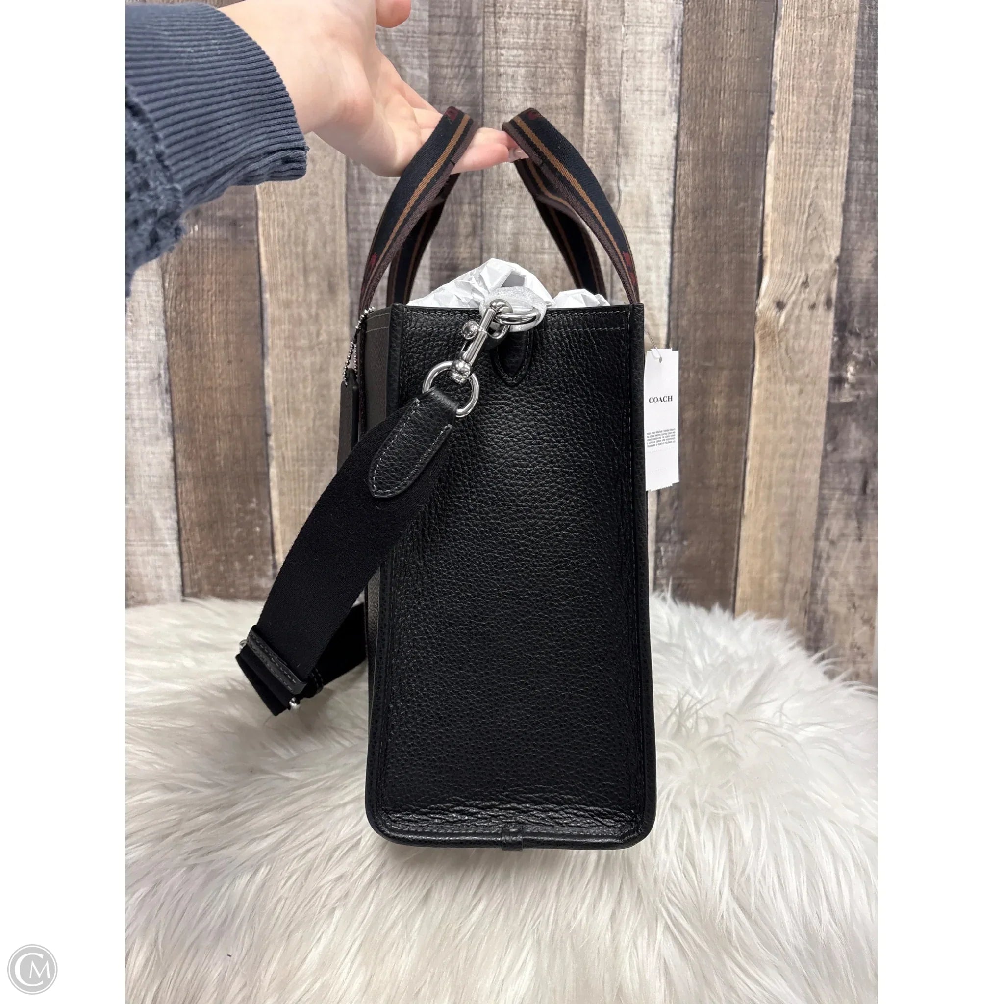 Tote Designer By Coach, Size: Medium